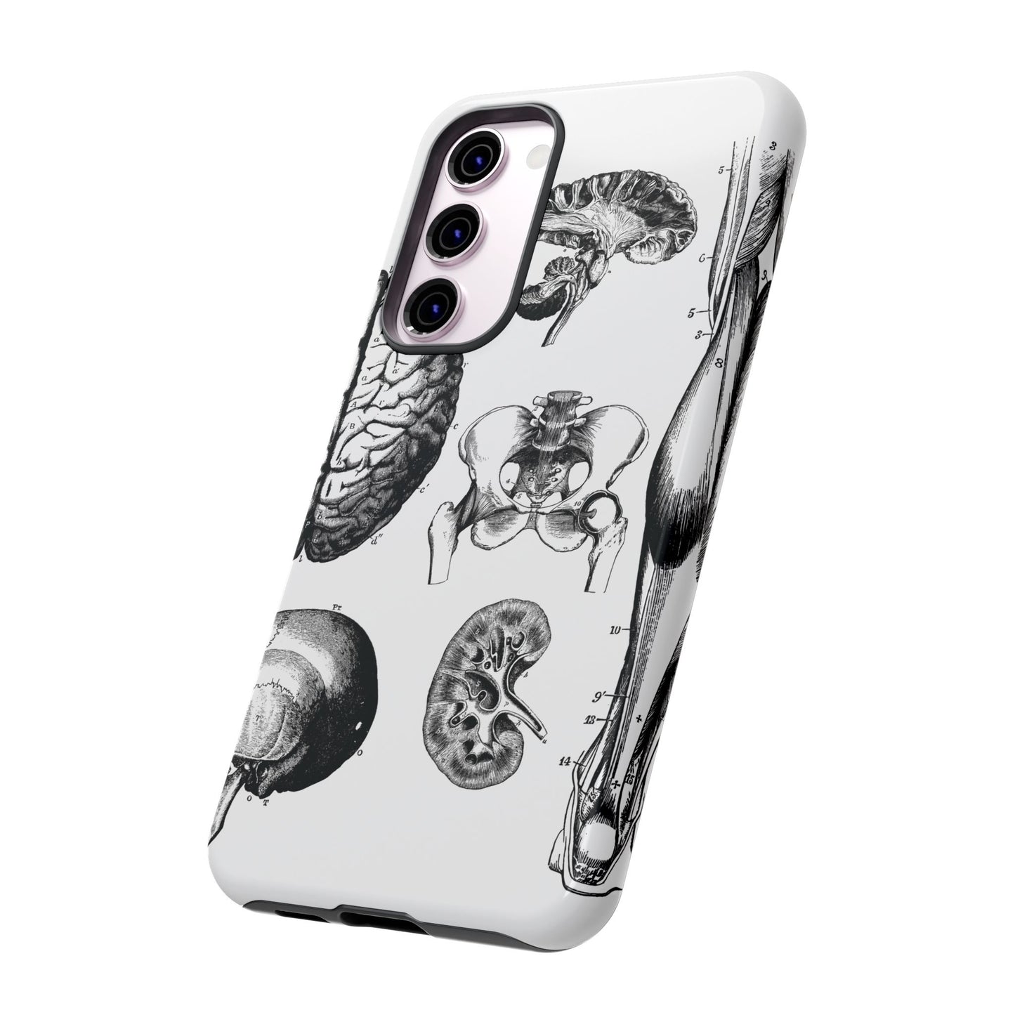 Vintage Anatomy Phone Case - Medical Sketch Design - Custom iPhone, Samsung & Pixel Cover - Science Gift - Doctor Aesthetic - Anatomy case