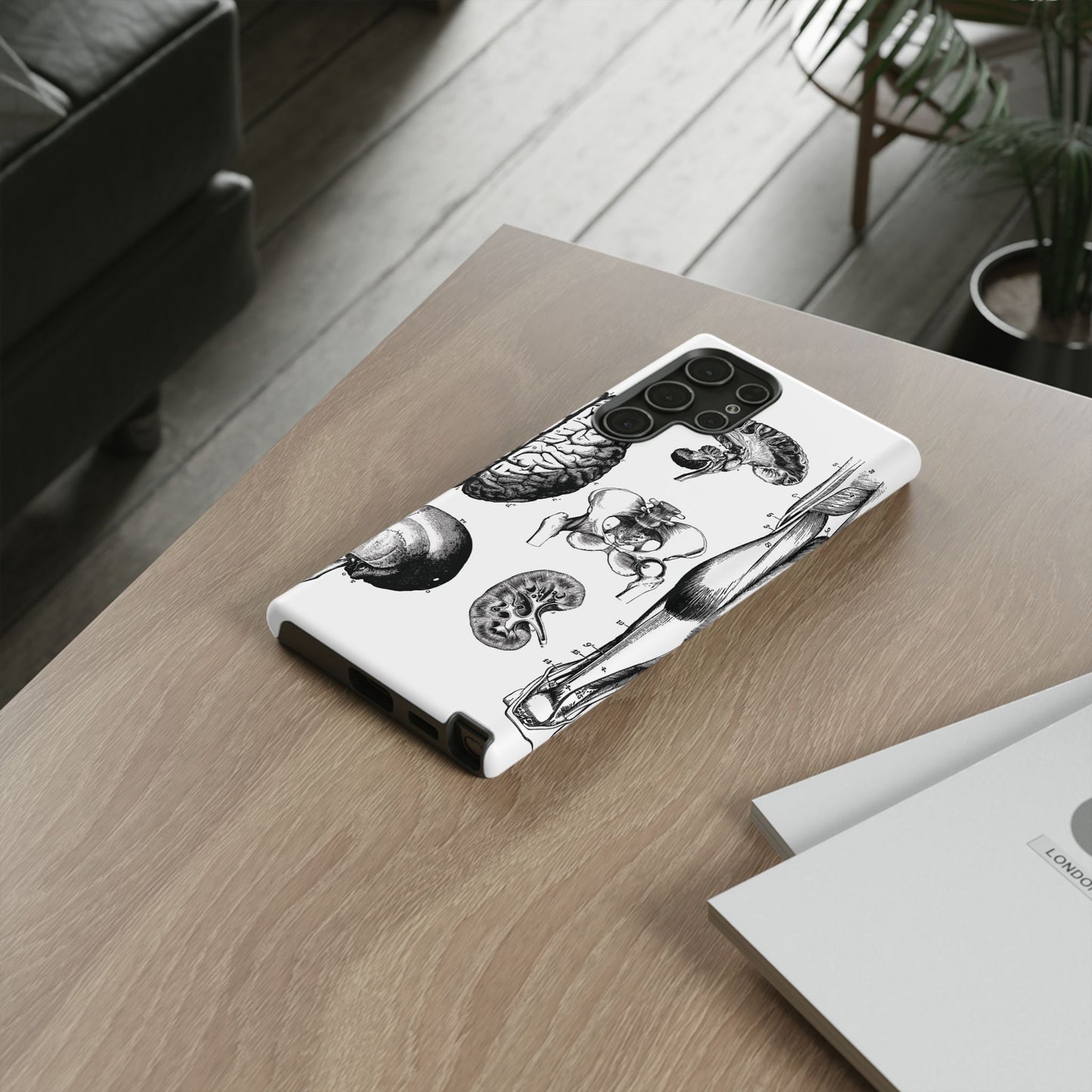 Vintage Anatomy Phone Case - Medical Sketch Design - Custom iPhone, Samsung & Pixel Cover - Science Gift - Doctor Aesthetic - Anatomy case