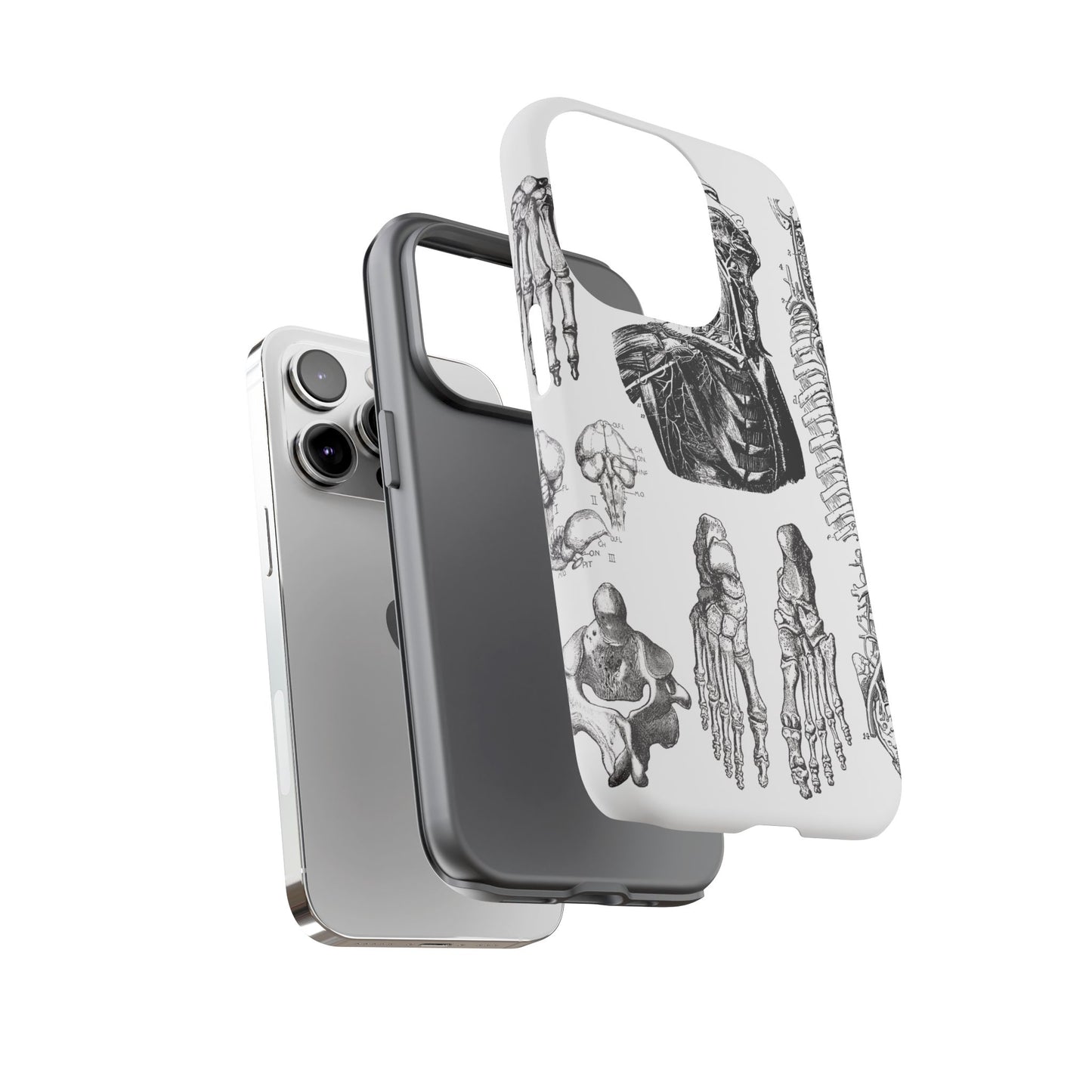 Vintage Anatomy Phone Case - Medical Illustration Design - Custom iPhone, Samsung & Pixel Cover - Science Gift - Doctor Aesthetic - Anatomy