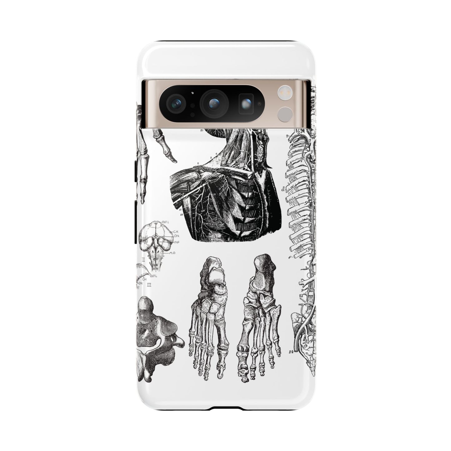 Vintage Anatomy Phone Case - Medical Illustration Design - Custom iPhone, Samsung & Pixel Cover - Science Gift - Doctor Aesthetic - Anatomy