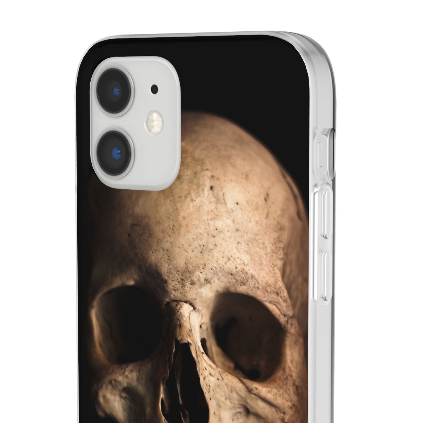 Silicone Phone Case - Realistic Human Skull Design