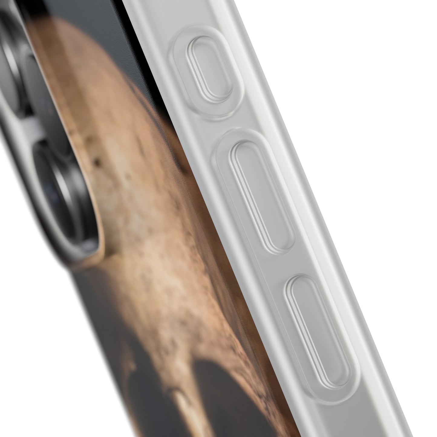 Silicone Phone Case - Realistic Human Skull Design