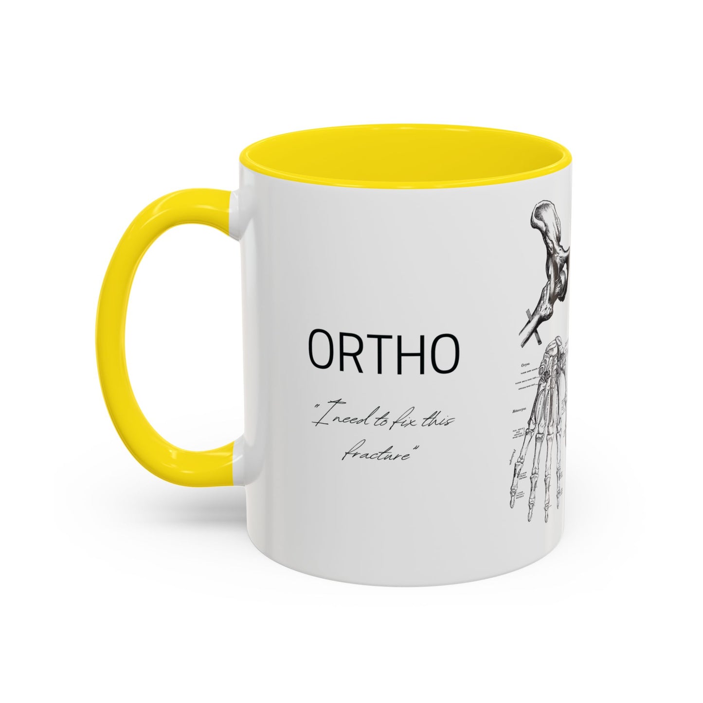 Orthopedic Surgery Mug, Bone Anatomy Coffee Cup, Orthopedist Gift Idea, Medical Anatomy Mug, Doctor Appreciation, Healthcare Worker Gift