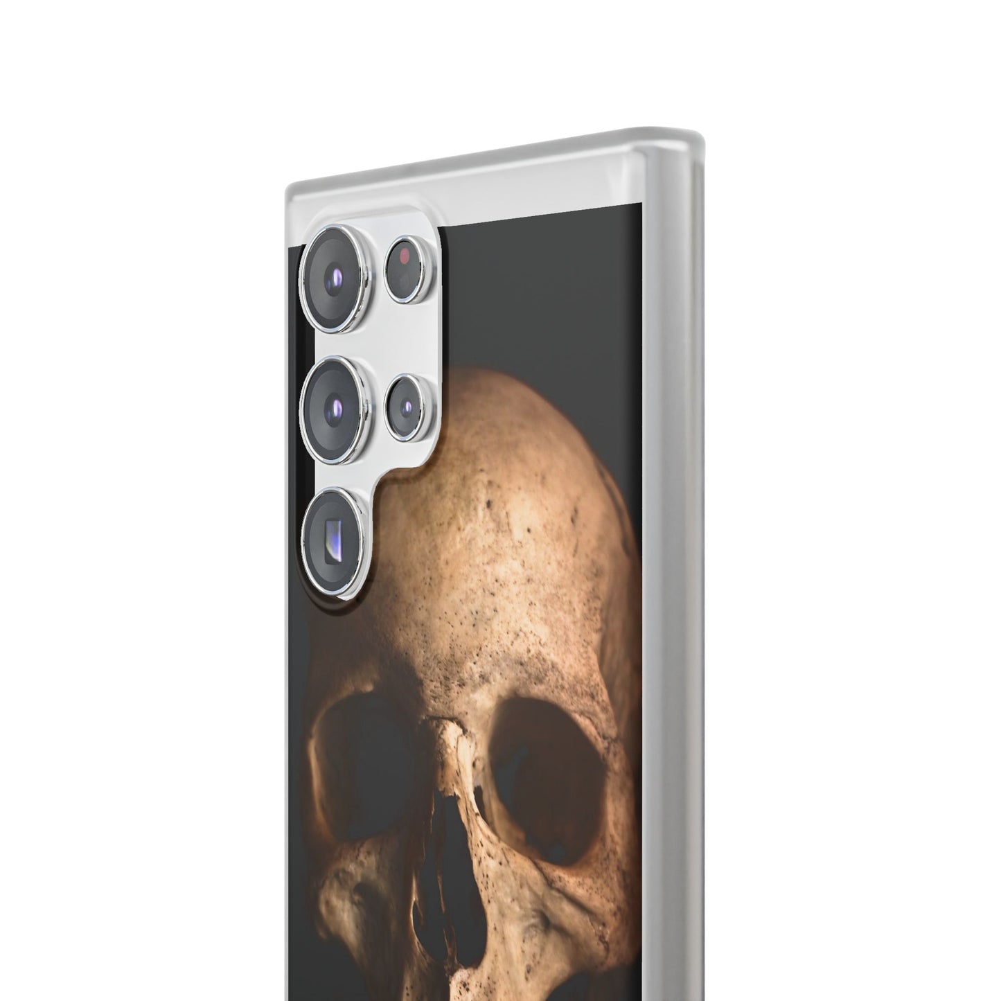 Silicone Phone Case - Realistic Human Skull Design