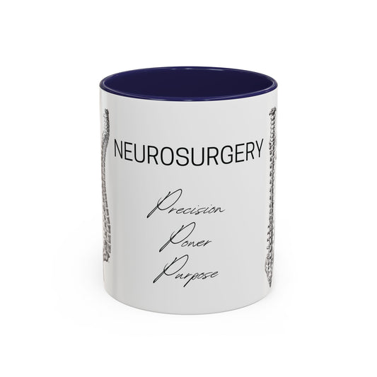 Neuro-Spine Mug, Anatomical Spine Illustration Cup, Neurosurgeon Gift Idea, Spine Surgery Mug, Doctor Appreciation, Medical Worker Gift