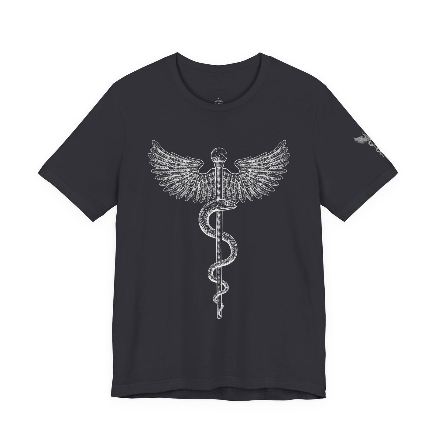 Caduceus Symbol Shirt, Minimalist Medical Tee for Doctors and Nurses, Healthcare Uniform Top, Med Student Gift Idea, RN Apparel