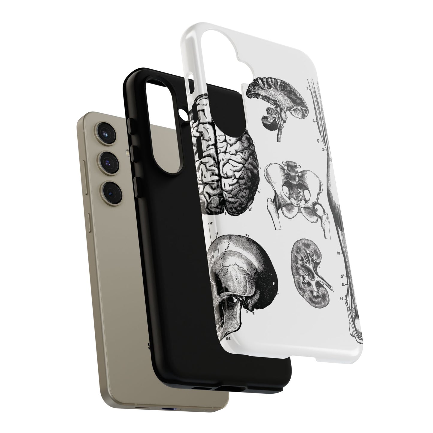 Vintage Anatomy Phone Case - Medical Sketch Design - Custom iPhone, Samsung & Pixel Cover - Science Gift - Doctor Aesthetic - Anatomy case