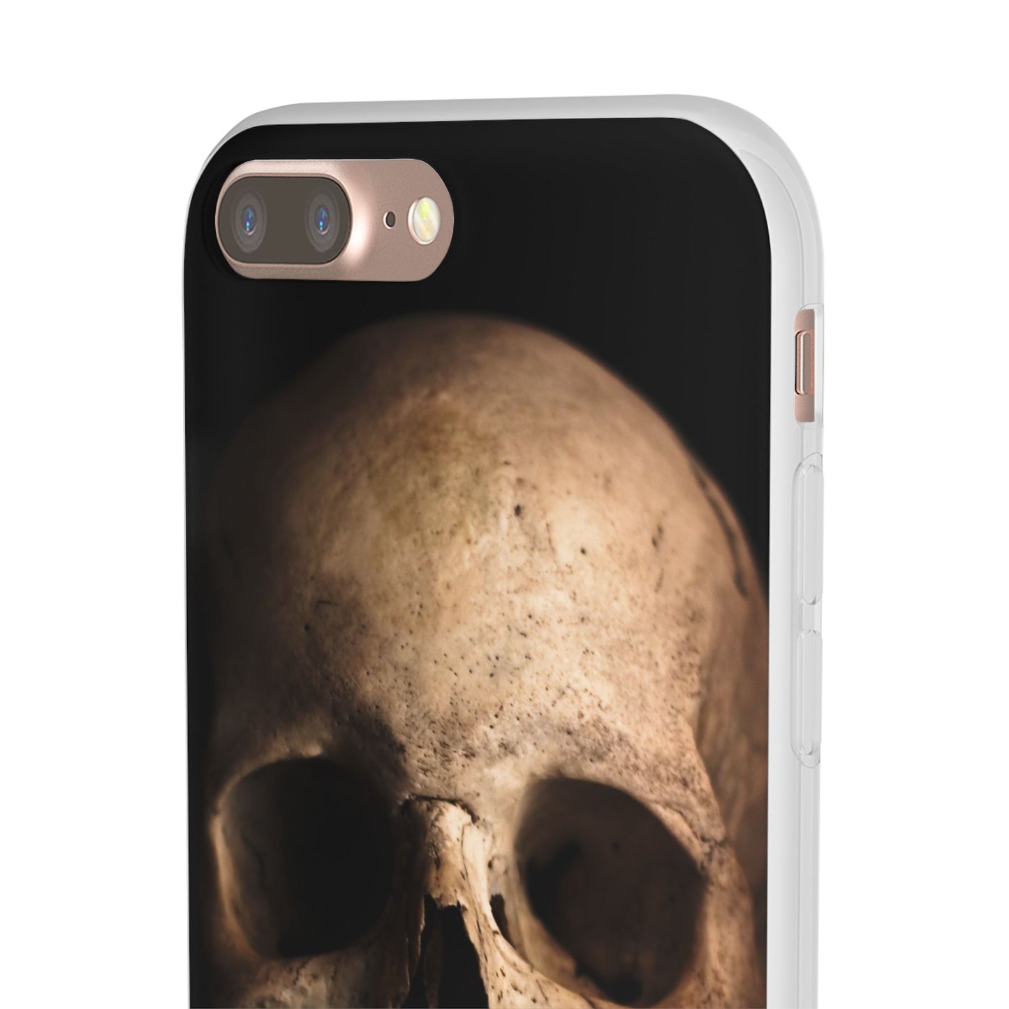 Silicone Phone Case - Realistic Human Skull Design