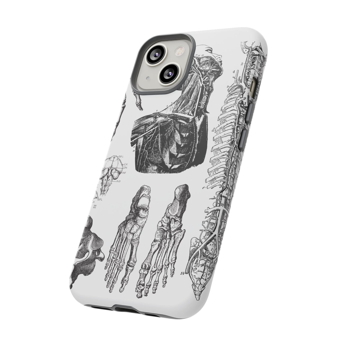 Vintage Anatomy Phone Case - Medical Illustration Design - Custom iPhone, Samsung & Pixel Cover - Science Gift - Doctor Aesthetic - Anatomy
