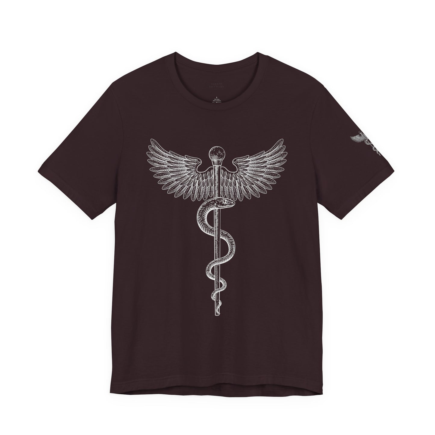 Caduceus Symbol Shirt, Minimalist Medical Tee for Doctors and Nurses, Healthcare Uniform Top, Med Student Gift Idea, RN Apparel