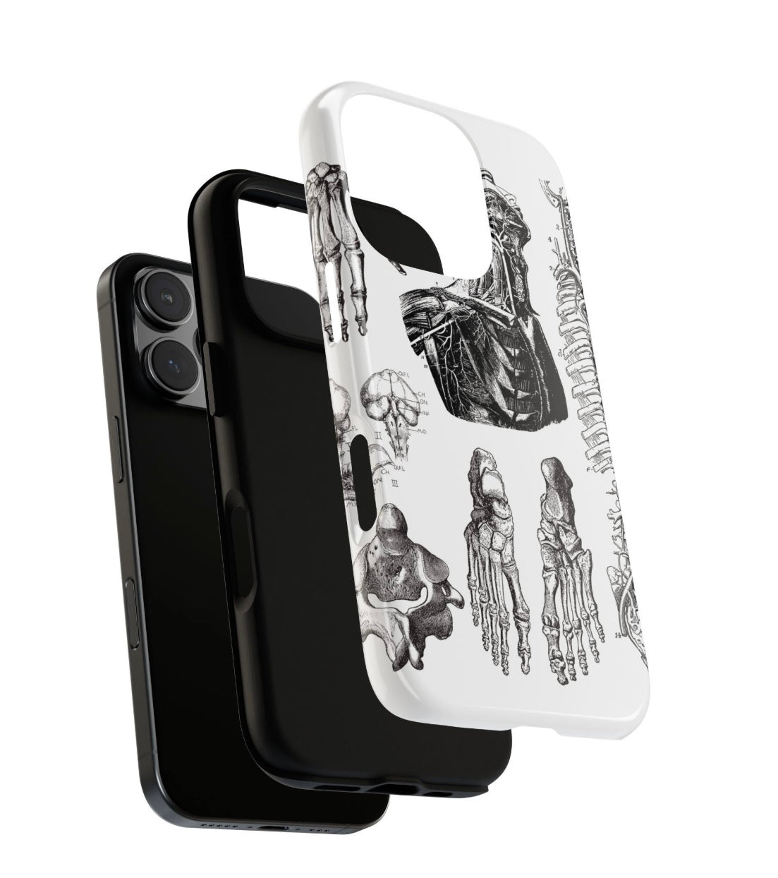 Vintage Anatomy Phone Case - Medical Illustration Design - Custom iPhone, Samsung & Pixel Cover - Science Gift - Doctor Aesthetic - Anatomy