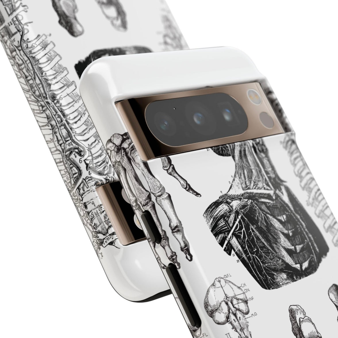 Vintage Anatomy Phone Case - Medical Illustration Design - Custom iPhone, Samsung & Pixel Cover - Science Gift - Doctor Aesthetic - Anatomy