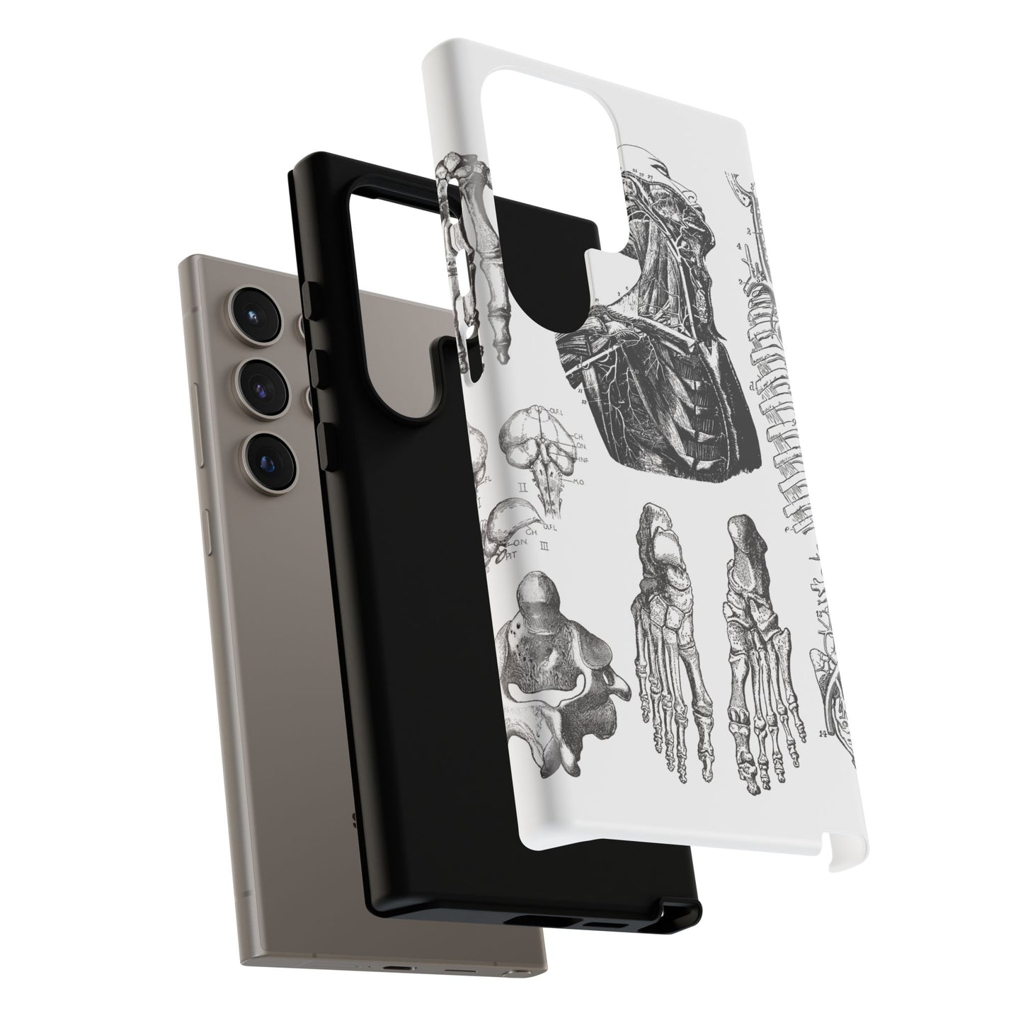 Vintage Anatomy Phone Case - Medical Illustration Design - Custom iPhone, Samsung & Pixel Cover - Science Gift - Doctor Aesthetic - Anatomy