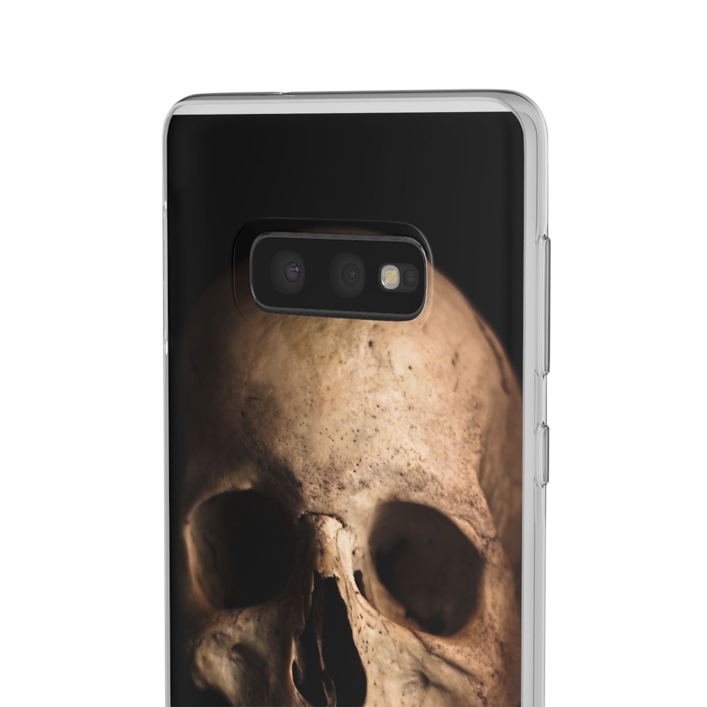 Silicone Phone Case - Realistic Human Skull Design