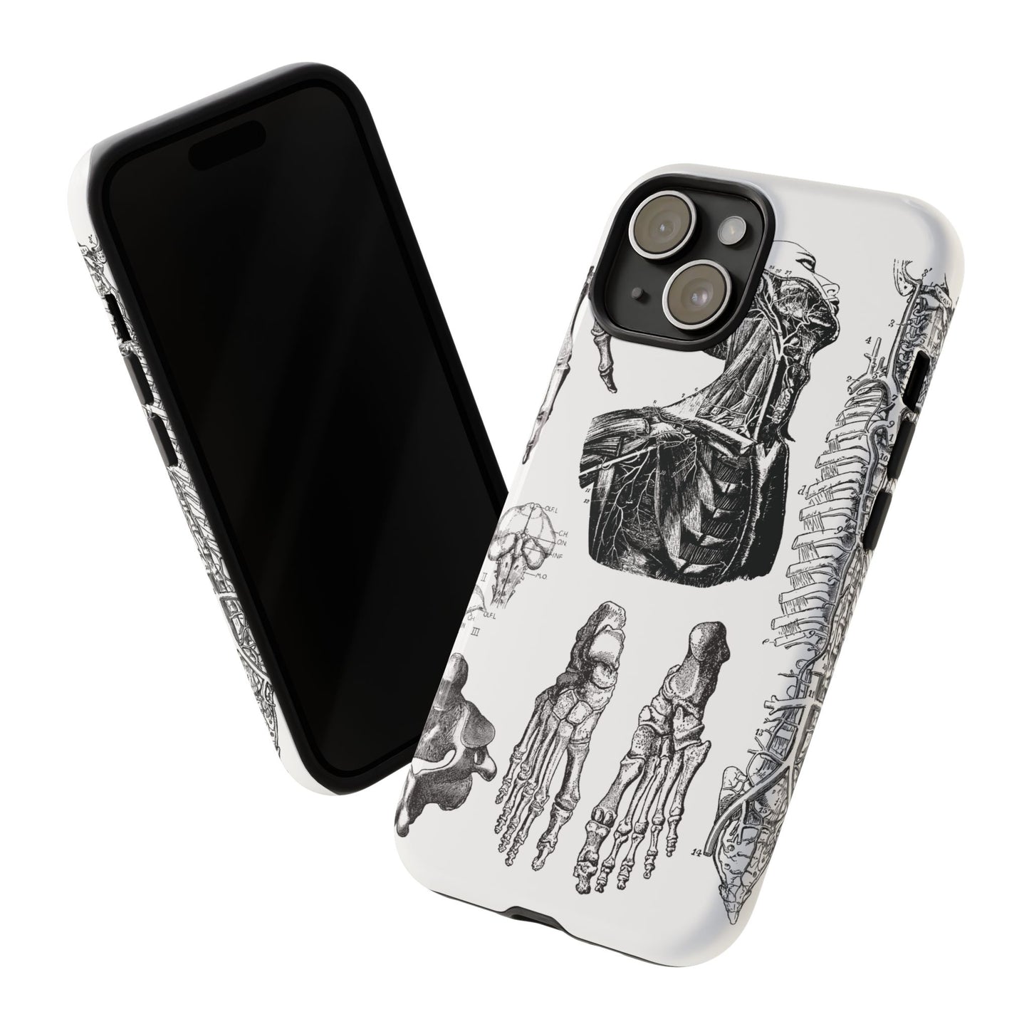 Vintage Anatomy Phone Case - Medical Illustration Design - Custom iPhone, Samsung & Pixel Cover - Science Gift - Doctor Aesthetic - Anatomy