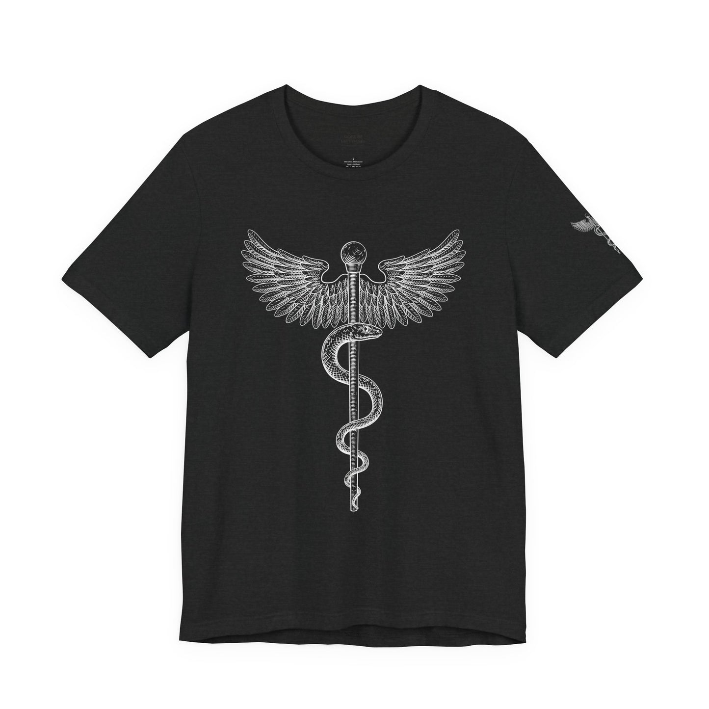 Caduceus Symbol Shirt, Minimalist Medical Tee for Doctors and Nurses, Healthcare Uniform Top, Med Student Gift Idea, RN Apparel