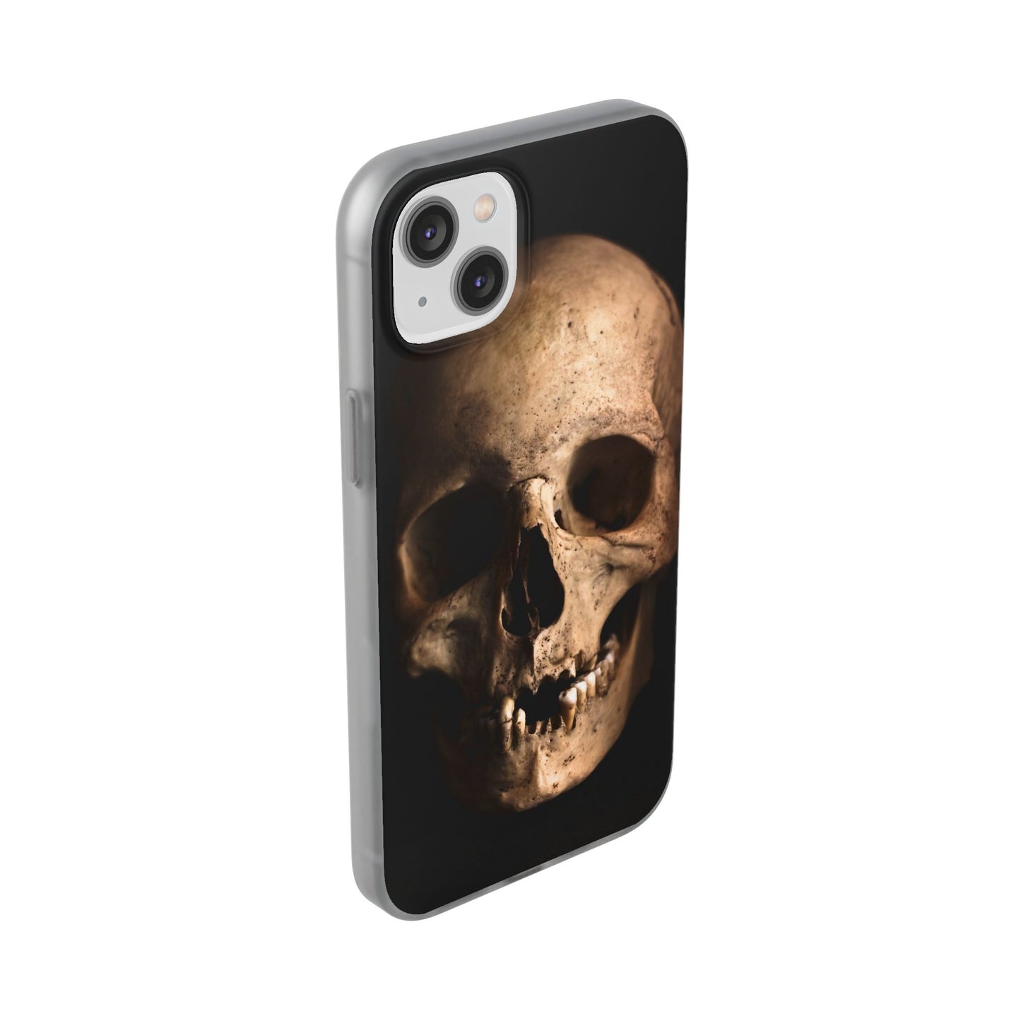Silicone Phone Case - Realistic Human Skull Design