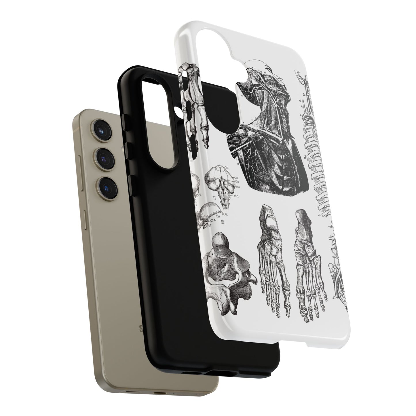 Vintage Anatomy Phone Case - Medical Illustration Design - Custom iPhone, Samsung & Pixel Cover - Science Gift - Doctor Aesthetic - Anatomy