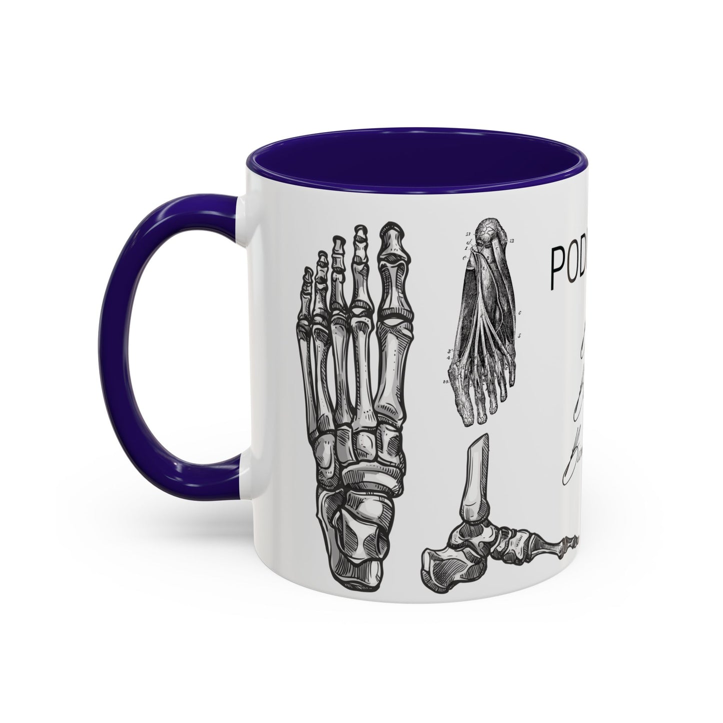 Taza Podología Pie Anatómico, Regalo Podólogo, Taza Anatomía Médica, Taza Doctor, Taza Estudiante Medicina, Personal Sanitario