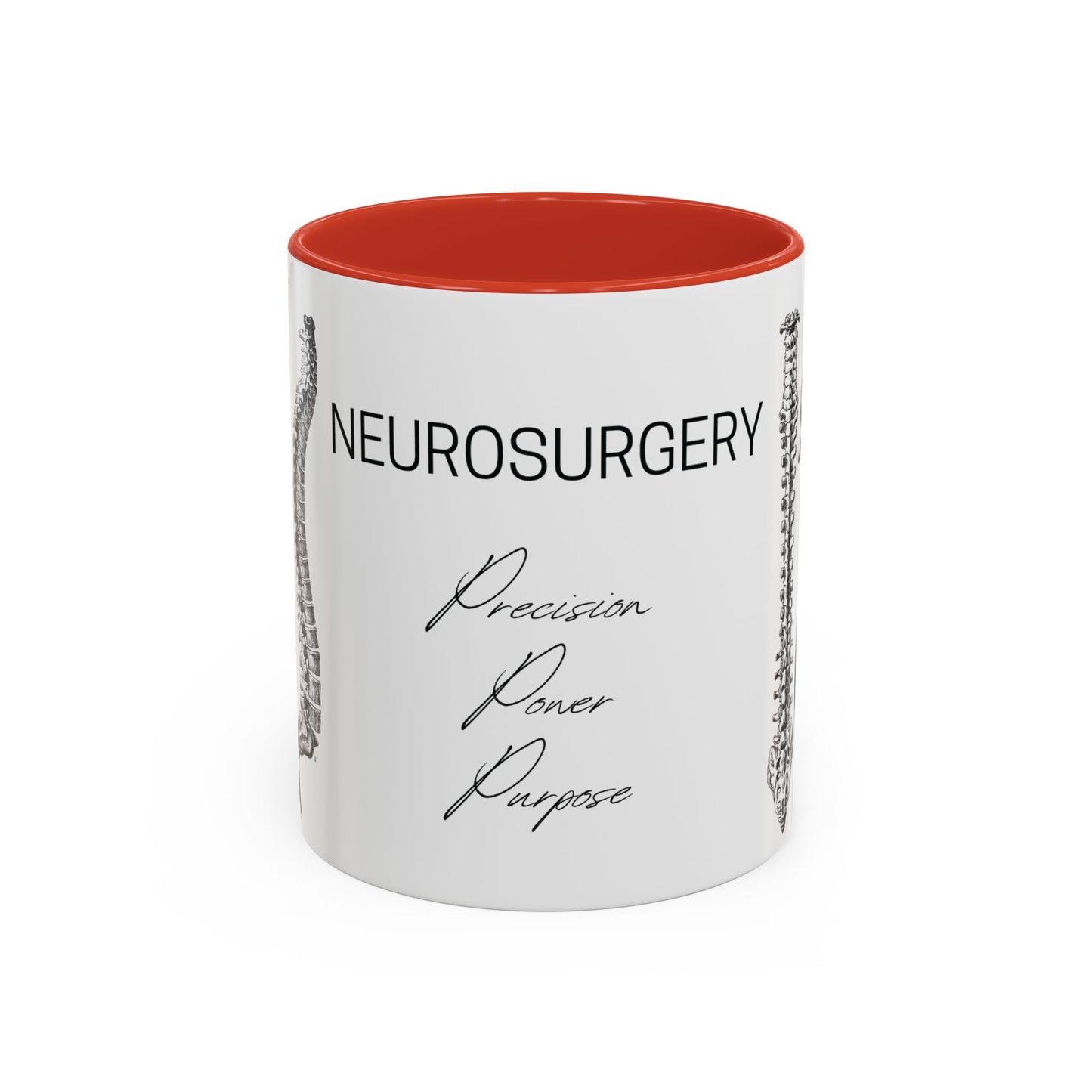 Neuro-Spine Mug, Anatomical Spine Illustration Cup, Neurosurgeon Gift Idea, Spine Surgery Mug, Doctor Appreciation, Medical Worker Gift