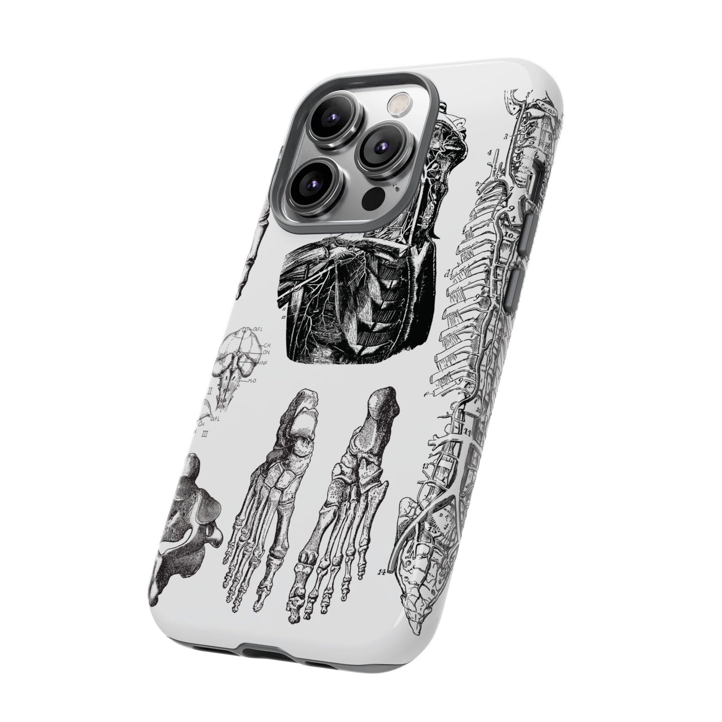 Vintage Anatomy Phone Case - Medical Illustration Design - Custom iPhone, Samsung & Pixel Cover - Science Gift - Doctor Aesthetic - Anatomy