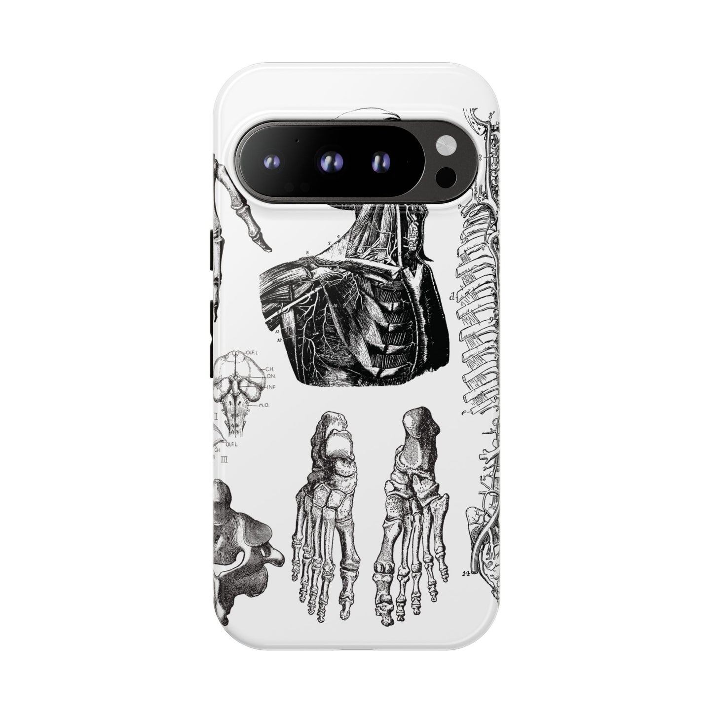 Vintage Anatomy Phone Case - Medical Illustration Design - Custom iPhone, Samsung & Pixel Cover - Science Gift - Doctor Aesthetic - Anatomy