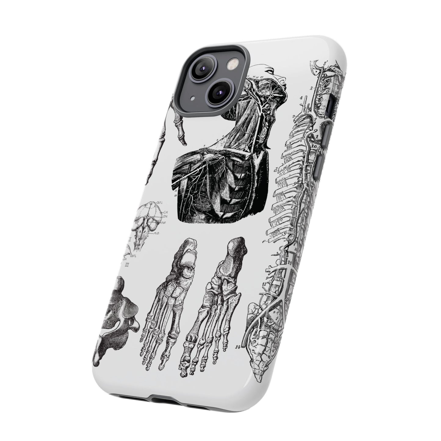Vintage Anatomy Phone Case - Medical Illustration Design - Custom iPhone, Samsung & Pixel Cover - Science Gift - Doctor Aesthetic - Anatomy