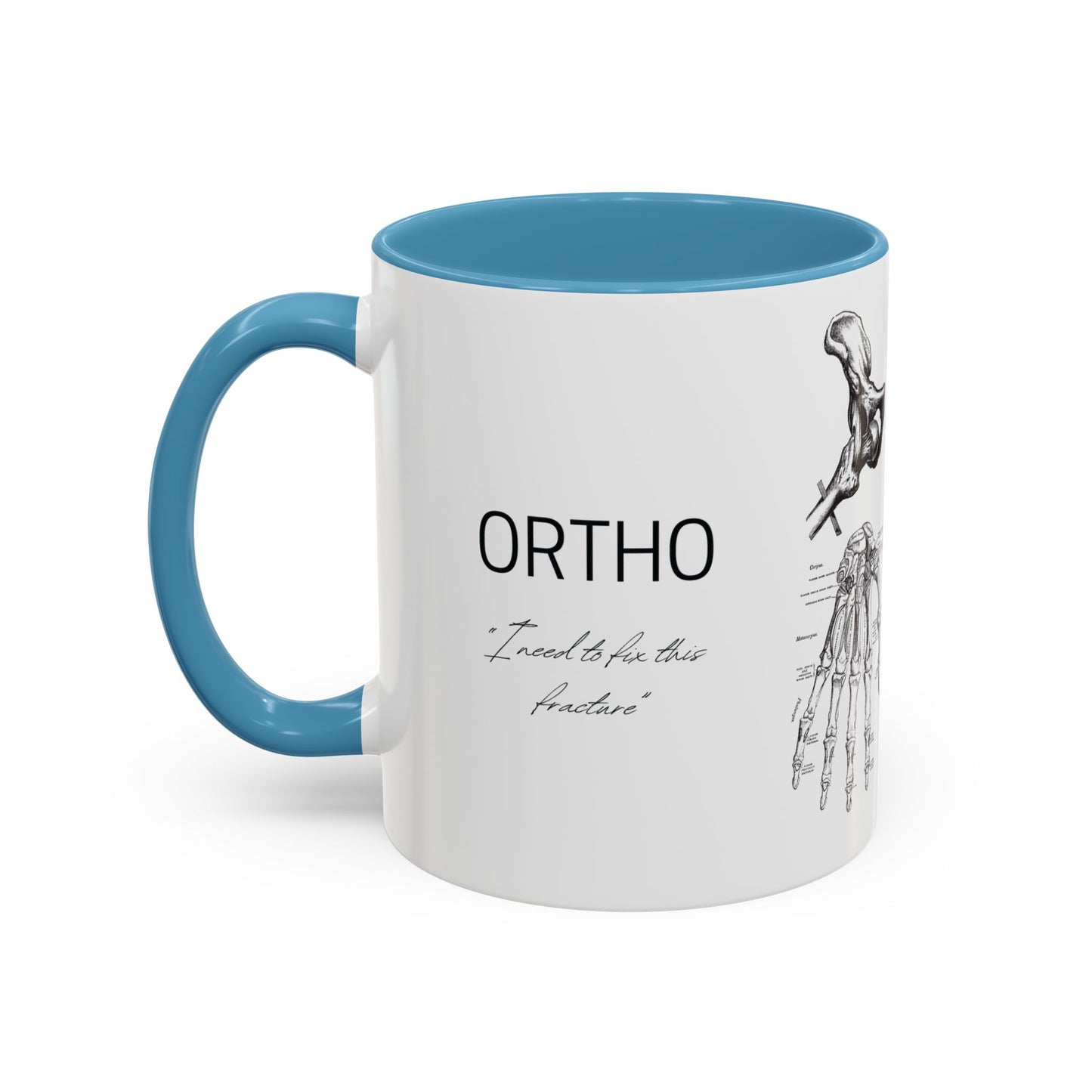 Orthopedic Surgery Mug, Bone Anatomy Coffee Cup, Orthopedist Gift Idea, Medical Anatomy Mug, Doctor Appreciation, Healthcare Worker Gift