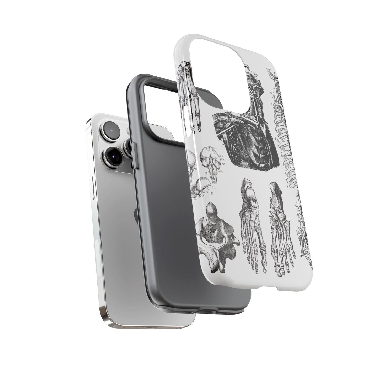 Vintage Anatomy Phone Case - Medical Illustration Design - Custom iPhone, Samsung & Pixel Cover - Science Gift - Doctor Aesthetic - Anatomy