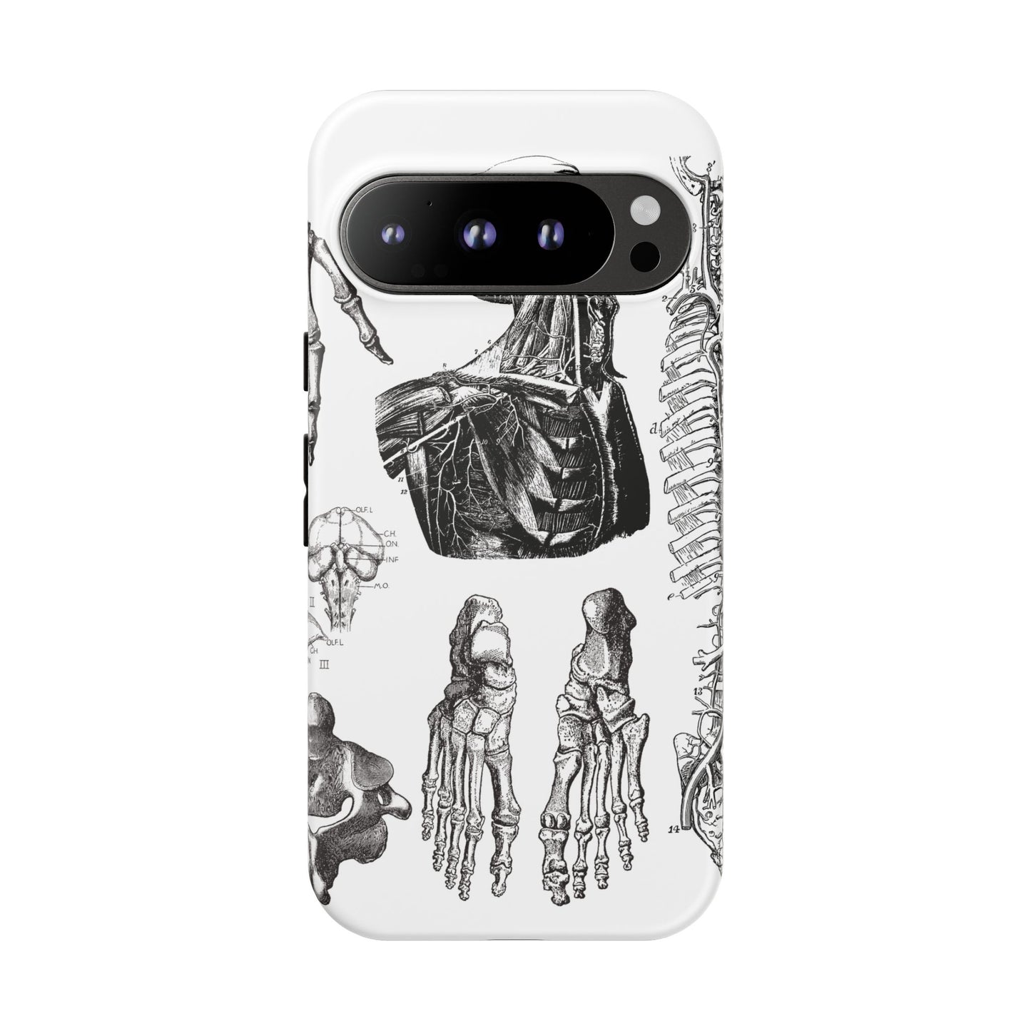 Vintage Anatomy Phone Case - Medical Illustration Design - Custom iPhone, Samsung & Pixel Cover - Science Gift - Doctor Aesthetic - Anatomy