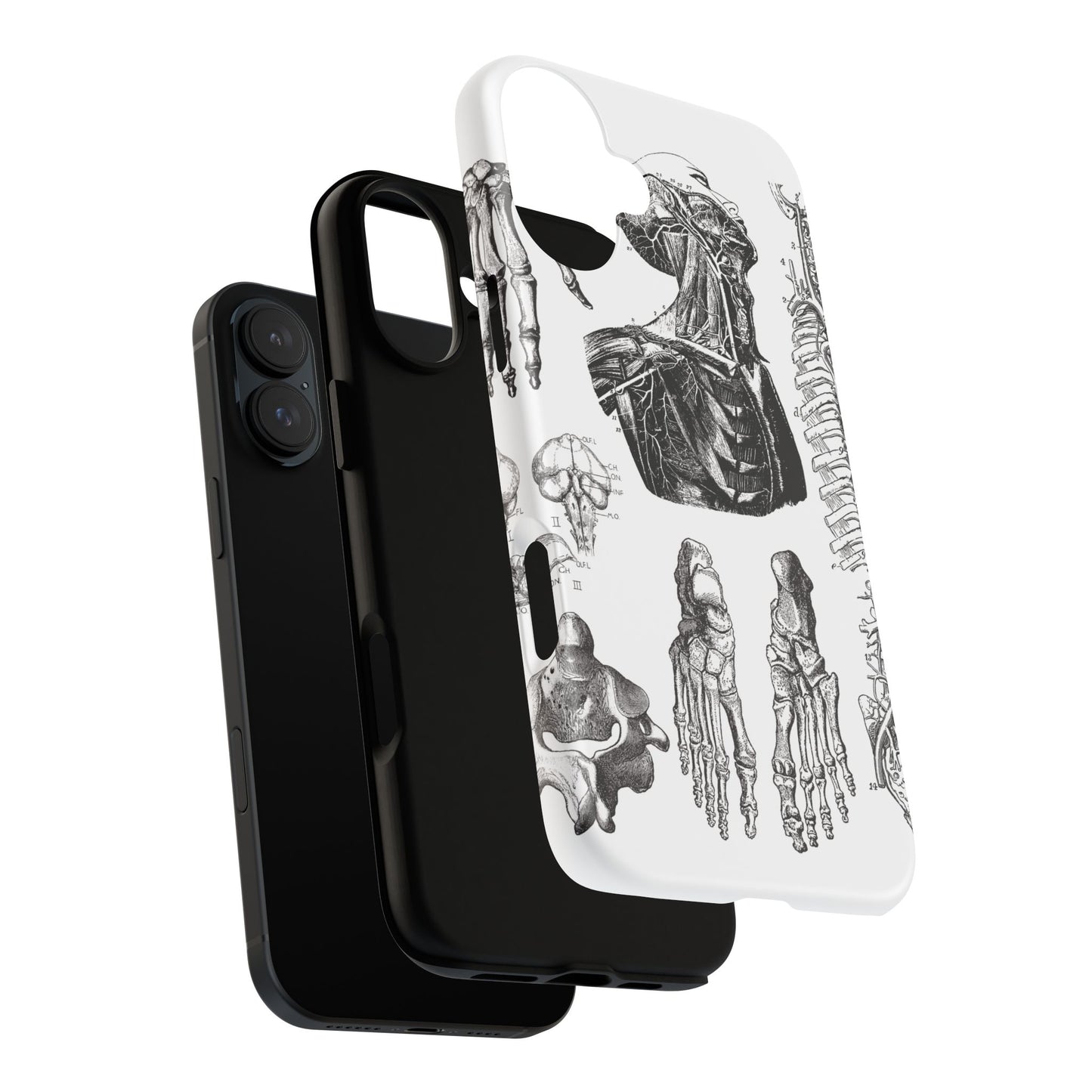 Vintage Anatomy Phone Case - Medical Illustration Design - Custom iPhone, Samsung & Pixel Cover - Science Gift - Doctor Aesthetic - Anatomy