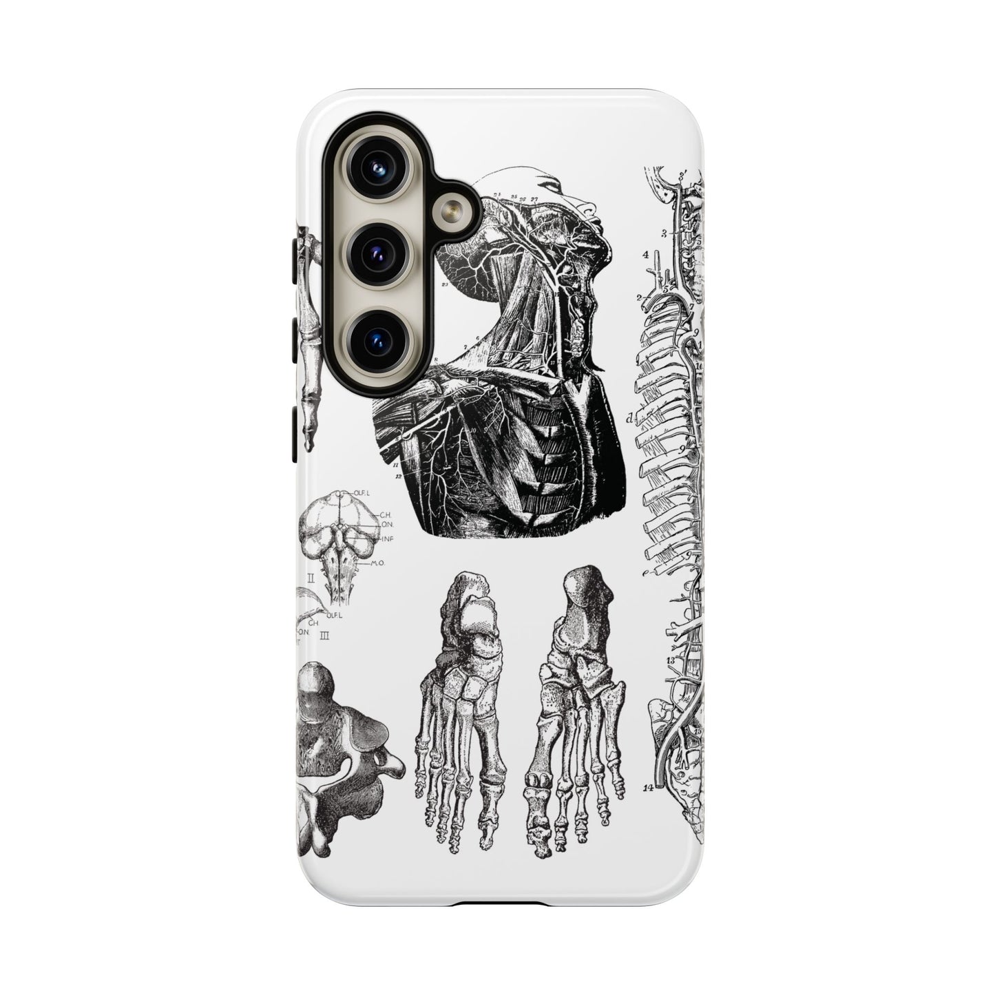 Vintage Anatomy Phone Case - Medical Illustration Design - Custom iPhone, Samsung & Pixel Cover - Science Gift - Doctor Aesthetic - Anatomy