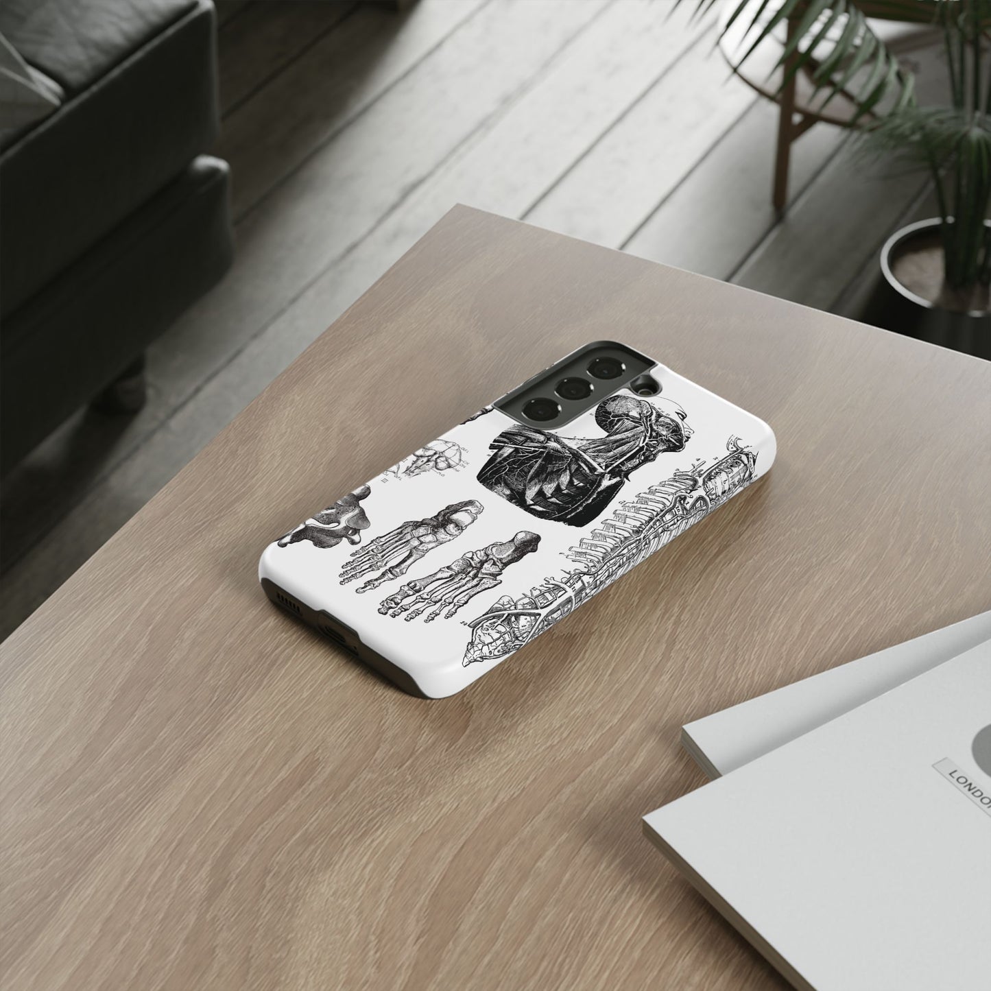 Vintage Anatomy Phone Case - Medical Illustration Design - Custom iPhone, Samsung & Pixel Cover - Science Gift - Doctor Aesthetic - Anatomy