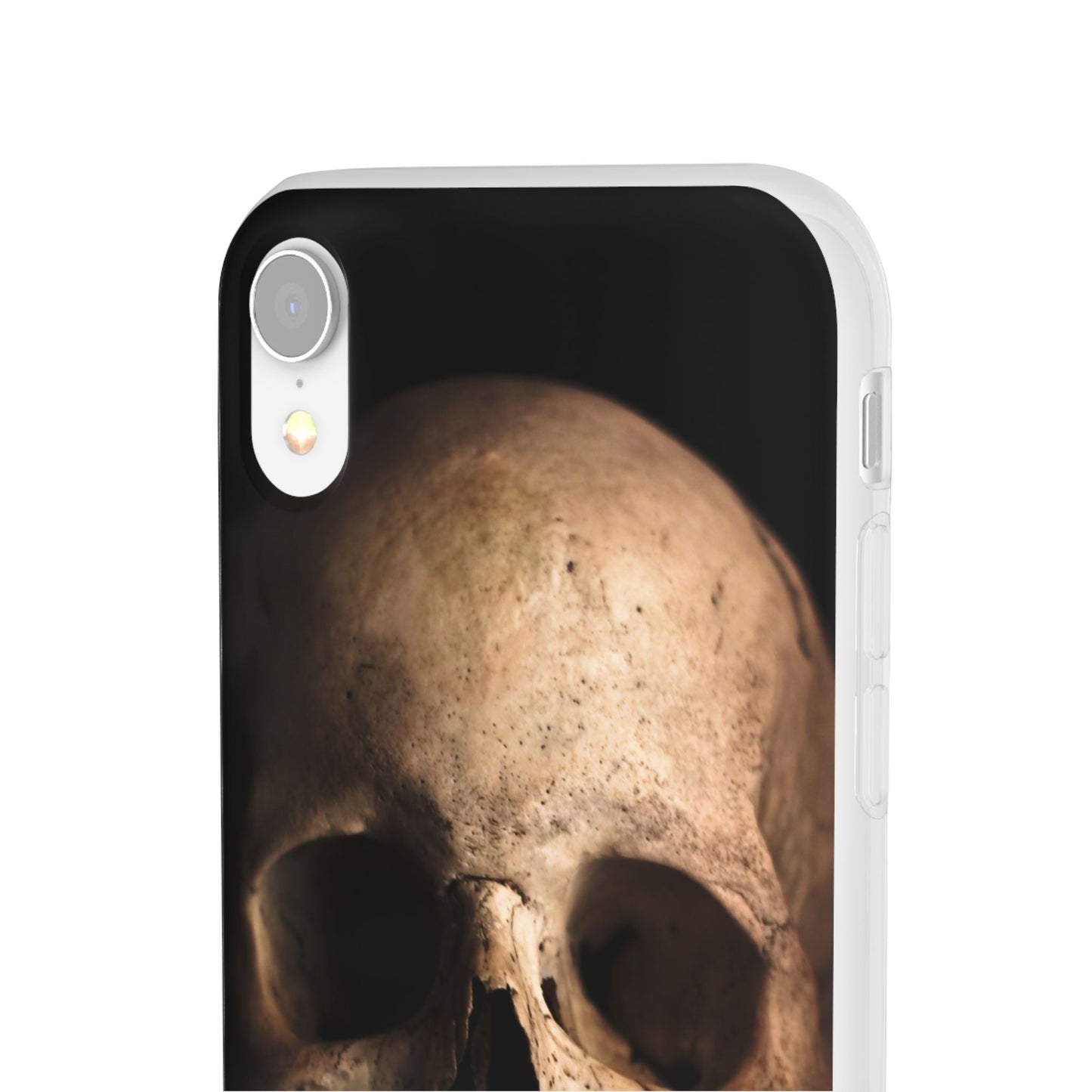 Silicone Phone Case - Realistic Human Skull Design