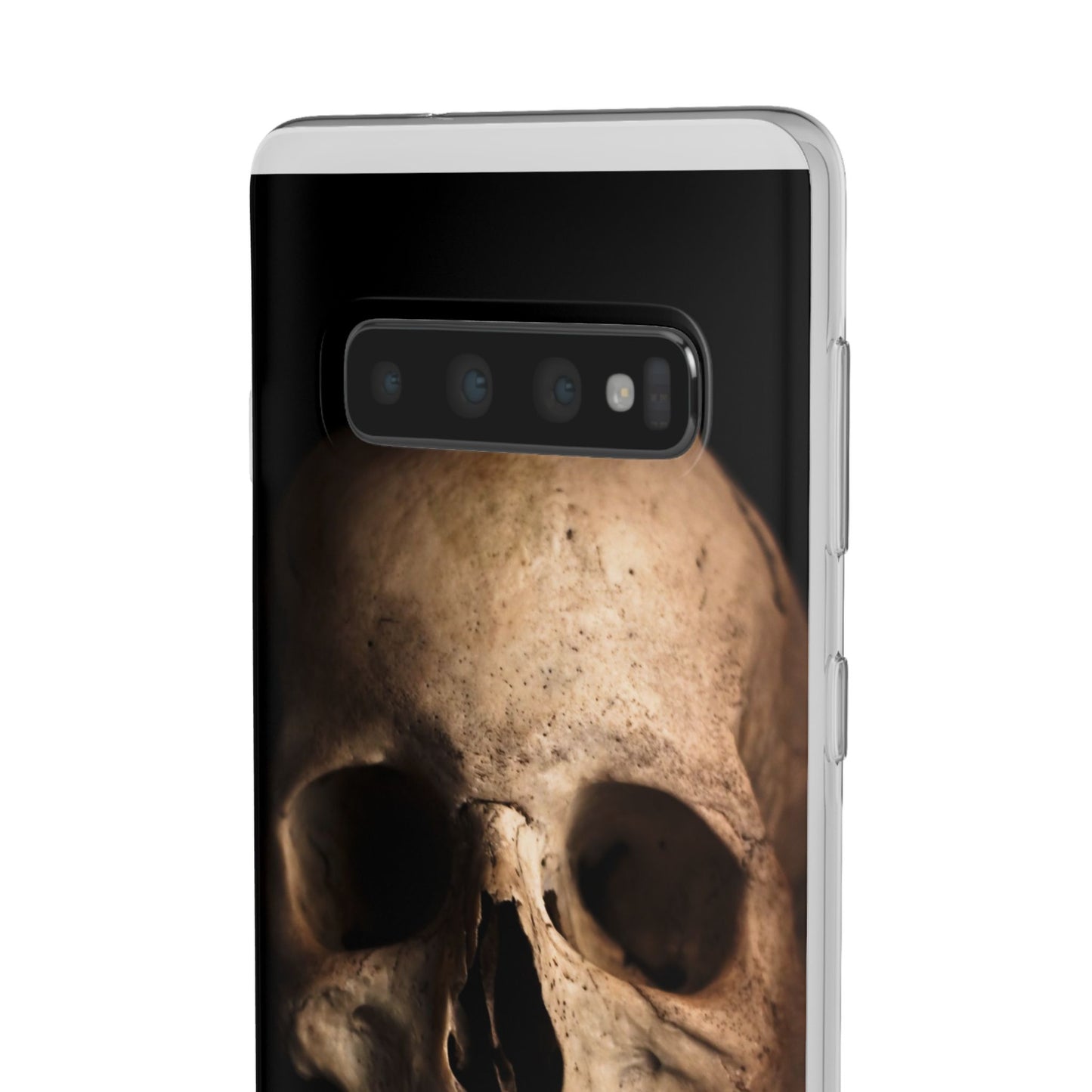 Silicone Phone Case - Realistic Human Skull Design