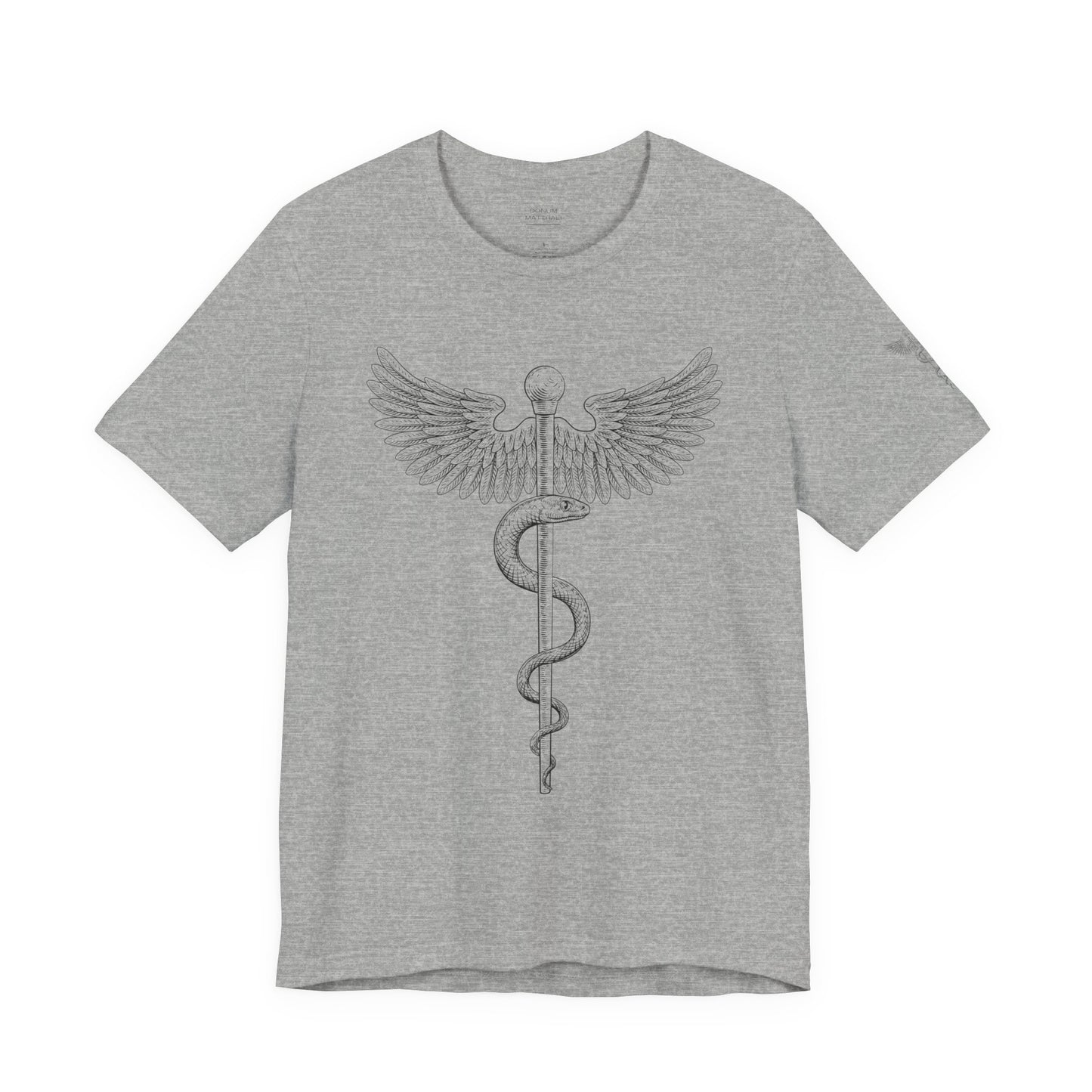 Caduceus Symbol Shirt, Minimalist Medical Tee for Doctors and Nurses, Healthcare Uniform Top, Med Student Gift Idea, RN Apparel