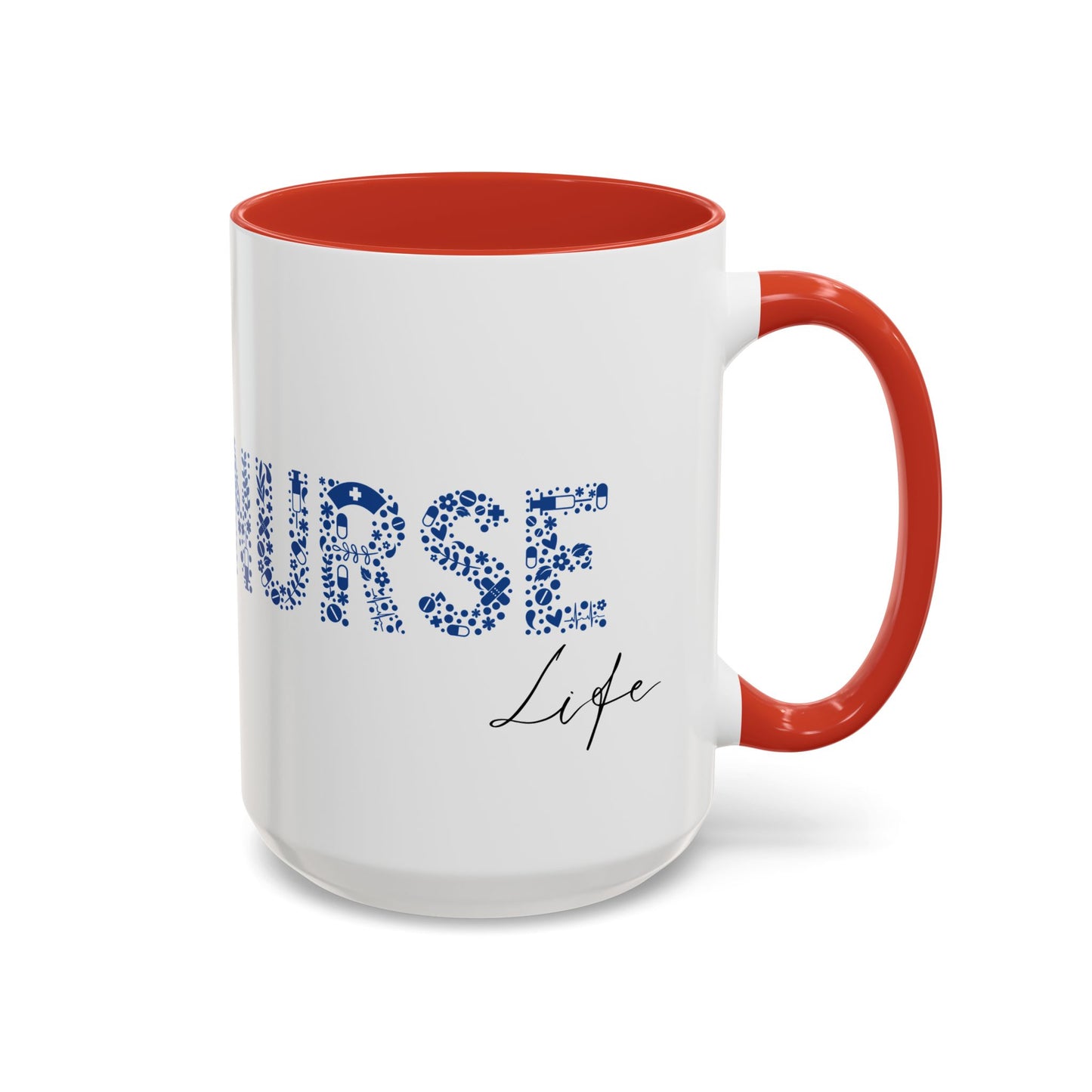 Nurse Life Blue Mug, Floral RN Coffee Cup, Cute Nurse Gift Idea, Medical Worker Mug, Nursing Student Mug, Nurse Appreciation Mug