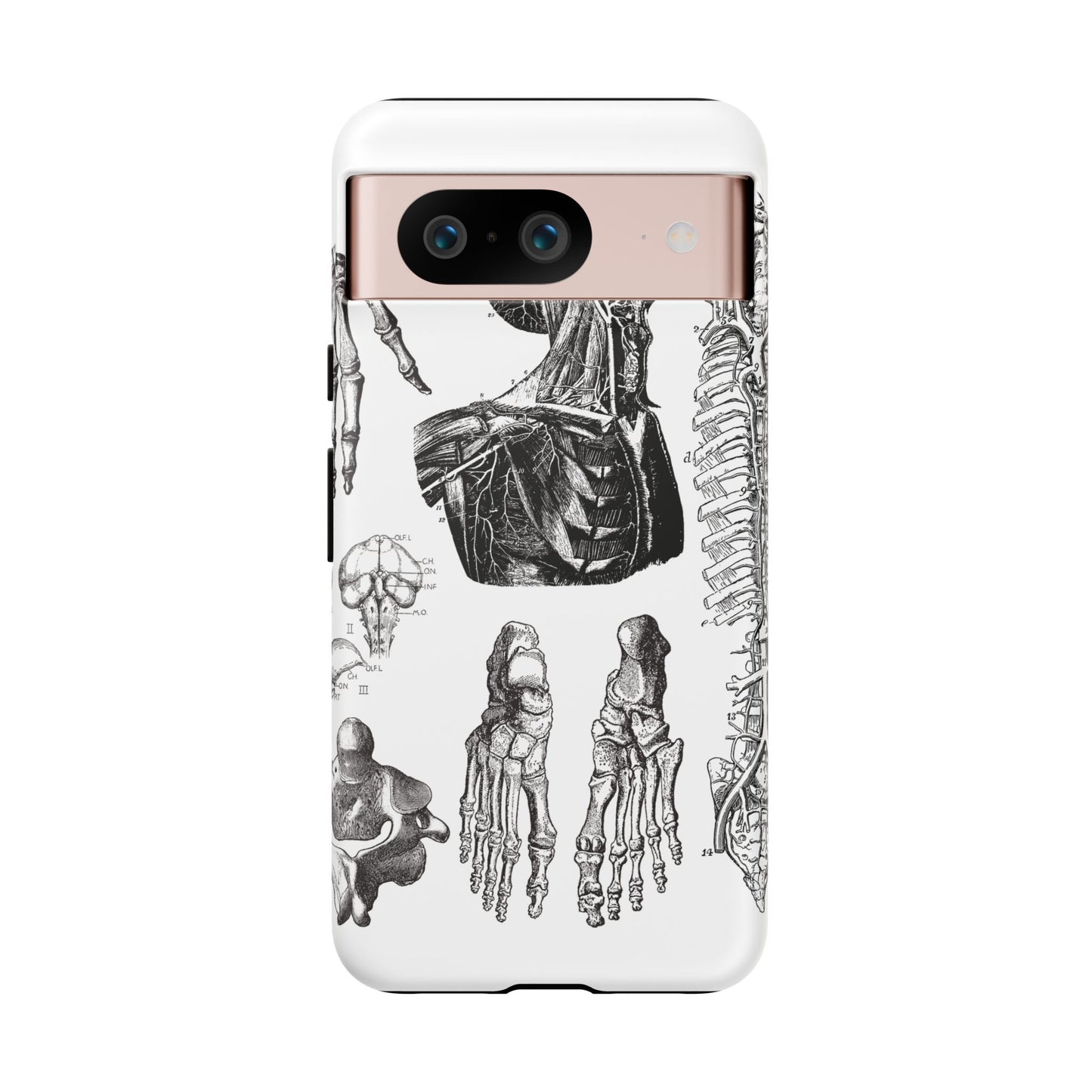 Vintage Anatomy Phone Case - Medical Illustration Design - Custom iPhone, Samsung & Pixel Cover - Science Gift - Doctor Aesthetic - Anatomy