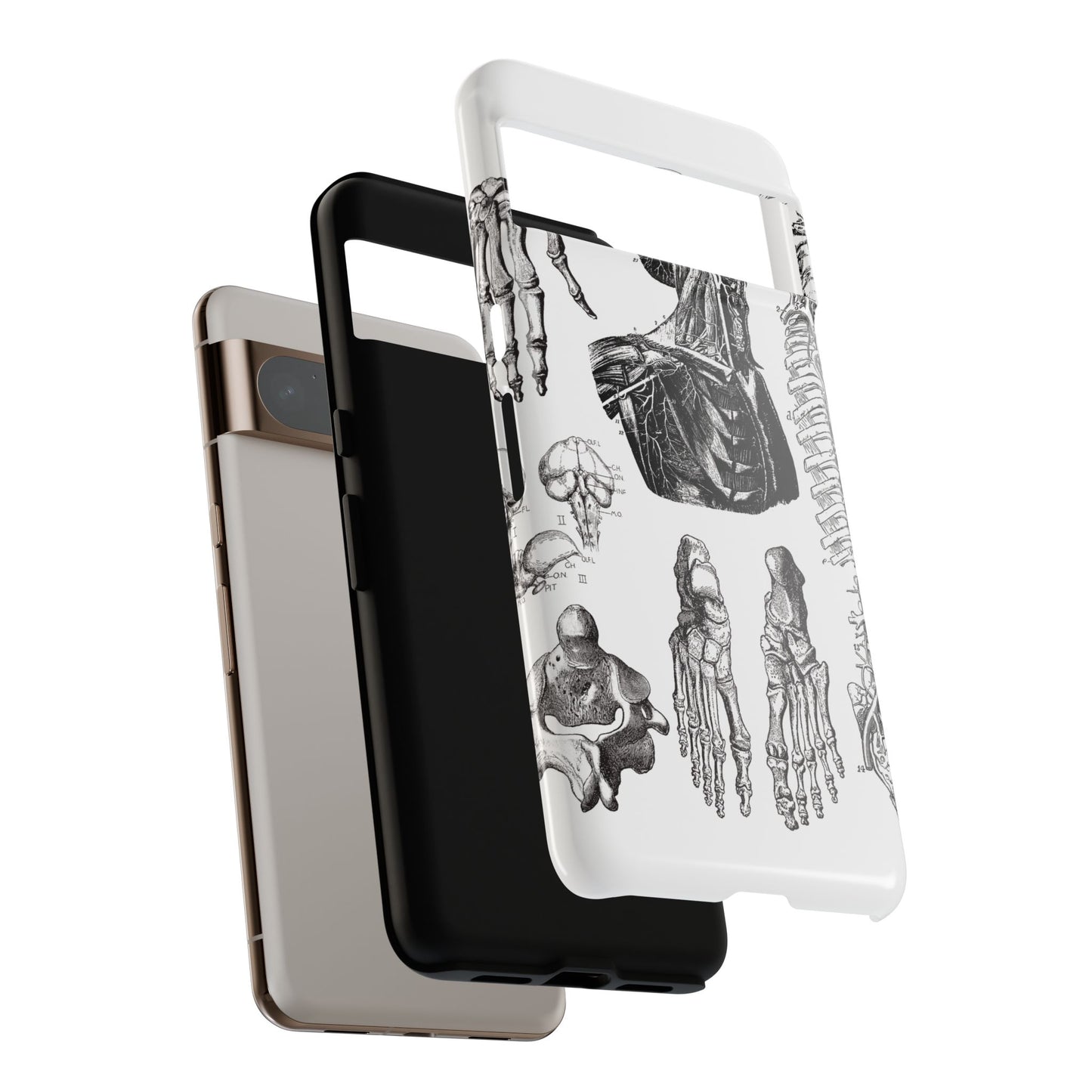 Vintage Anatomy Phone Case - Medical Illustration Design - Custom iPhone, Samsung & Pixel Cover - Science Gift - Doctor Aesthetic - Anatomy