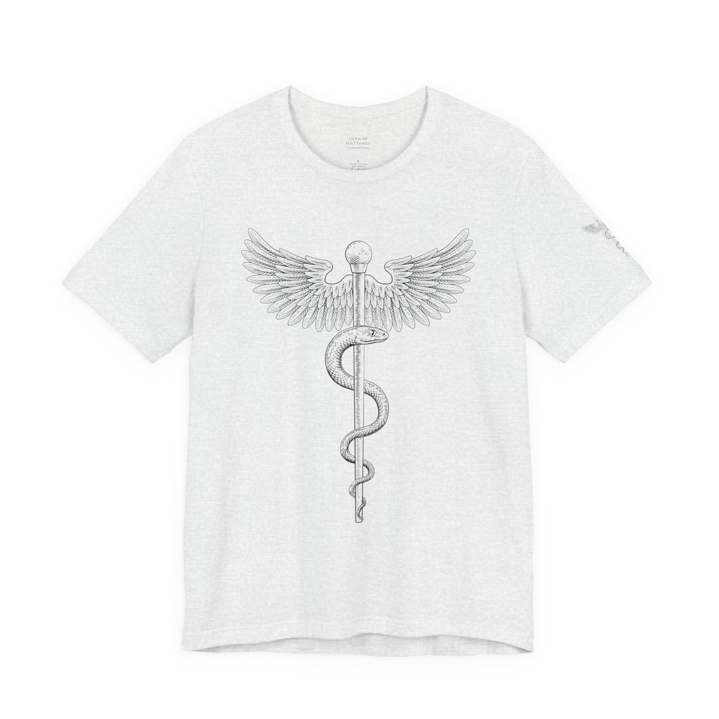 Caduceus Symbol Shirt, Minimalist Medical Tee for Doctors and Nurses, Healthcare Uniform Top, Med Student Gift Idea, RN Apparel