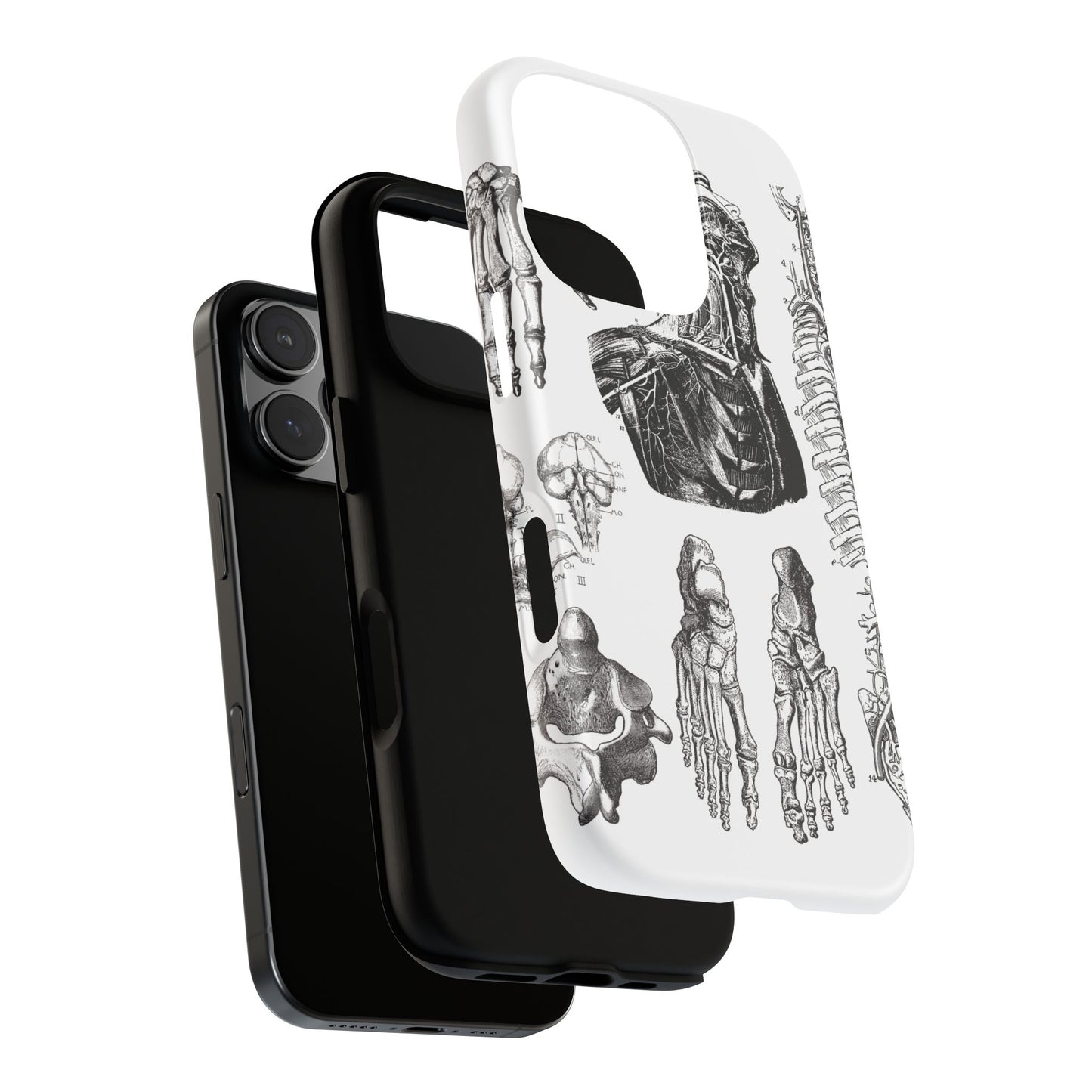 Vintage Anatomy Phone Case - Medical Illustration Design - Custom iPhone, Samsung & Pixel Cover - Science Gift - Doctor Aesthetic - Anatomy