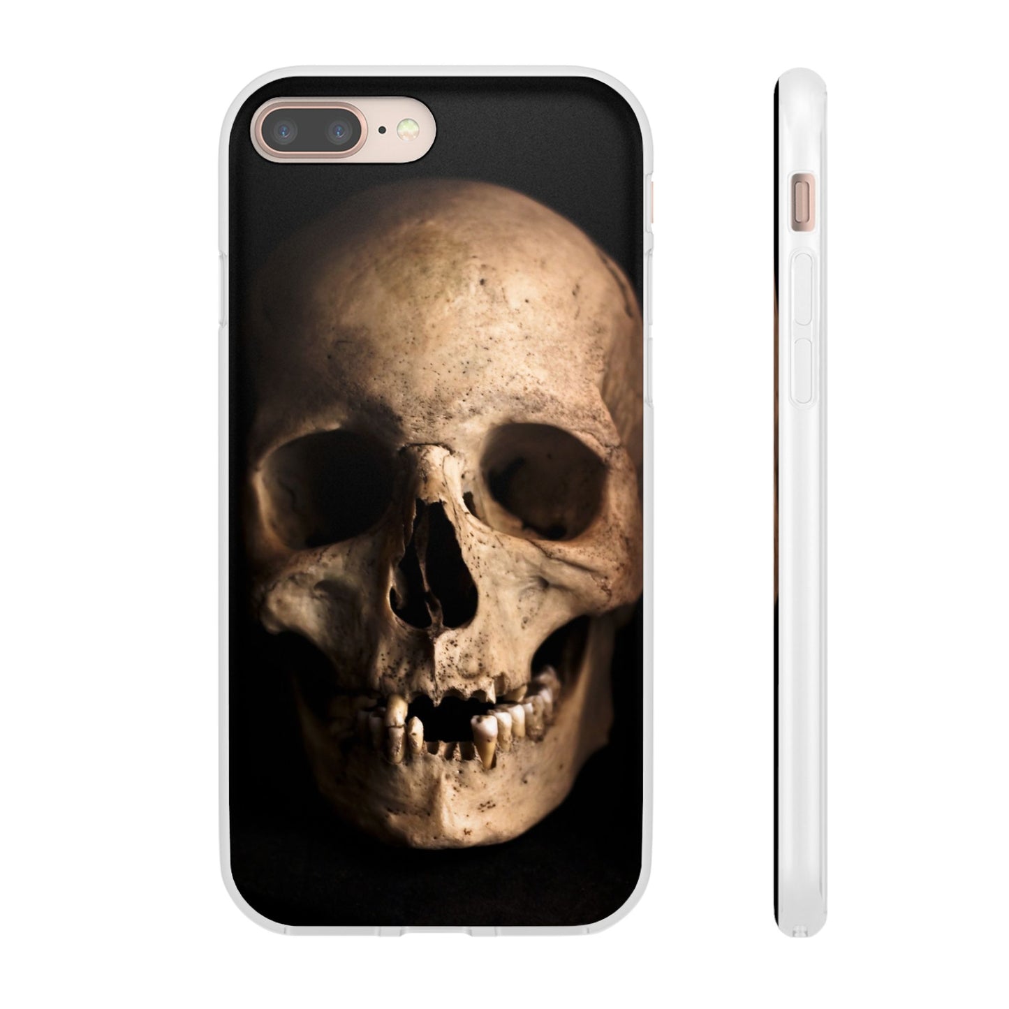 Silicone Phone Case - Realistic Human Skull Design