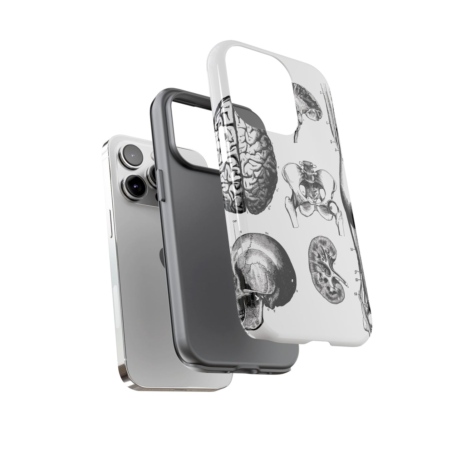 Vintage Anatomy Phone Case - Medical Sketch Design - Custom iPhone, Samsung & Pixel Cover - Science Gift - Doctor Aesthetic - Anatomy case