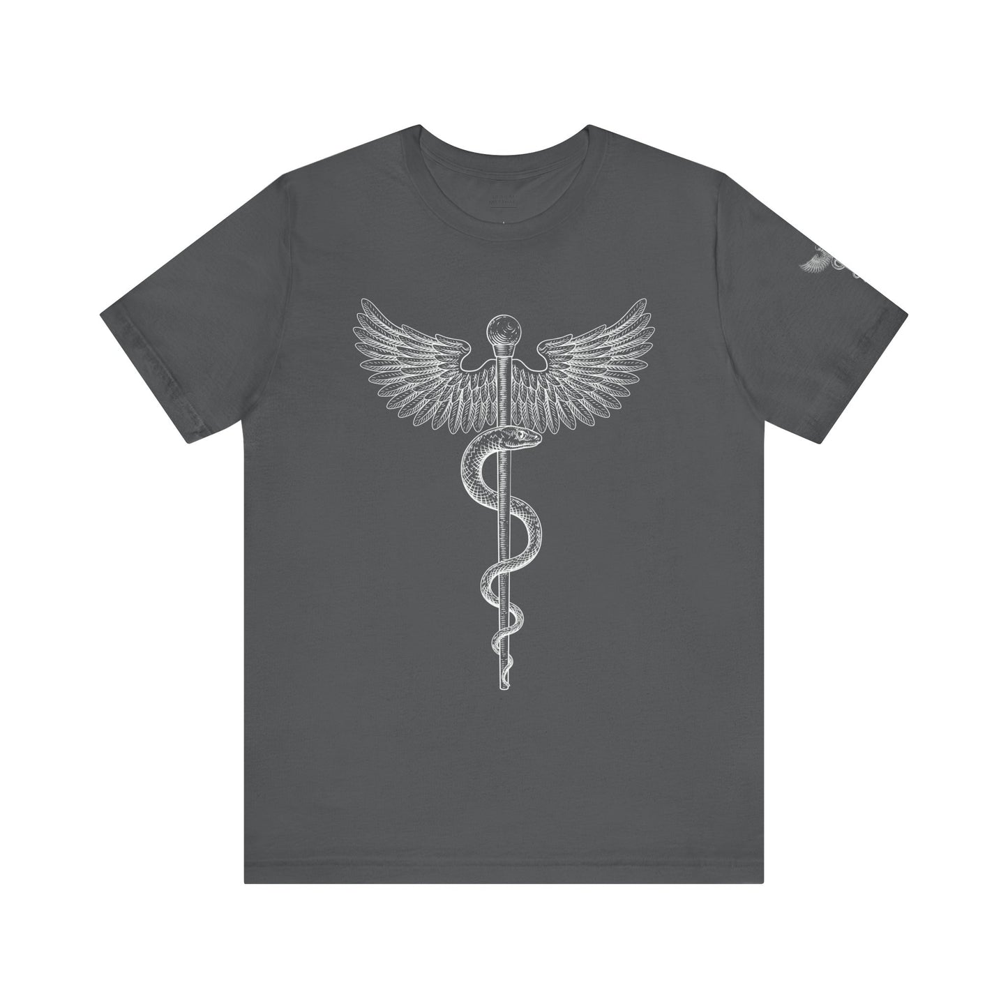 Caduceus Symbol Shirt, Minimalist Medical Tee for Doctors and Nurses, Healthcare Uniform Top, Med Student Gift Idea, RN Apparel