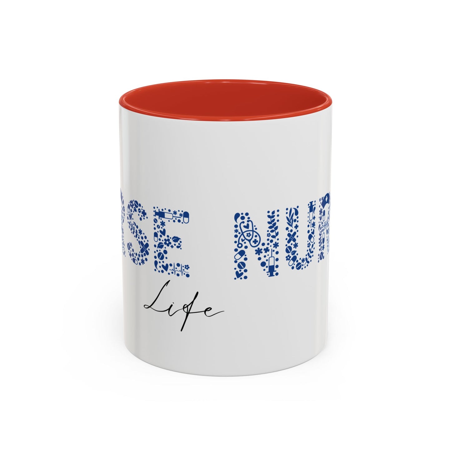 Nurse Life Blue Mug, Floral RN Coffee Cup, Cute Nurse Gift Idea, Medical Worker Mug, Nursing Student Mug, Nurse Appreciation Mug