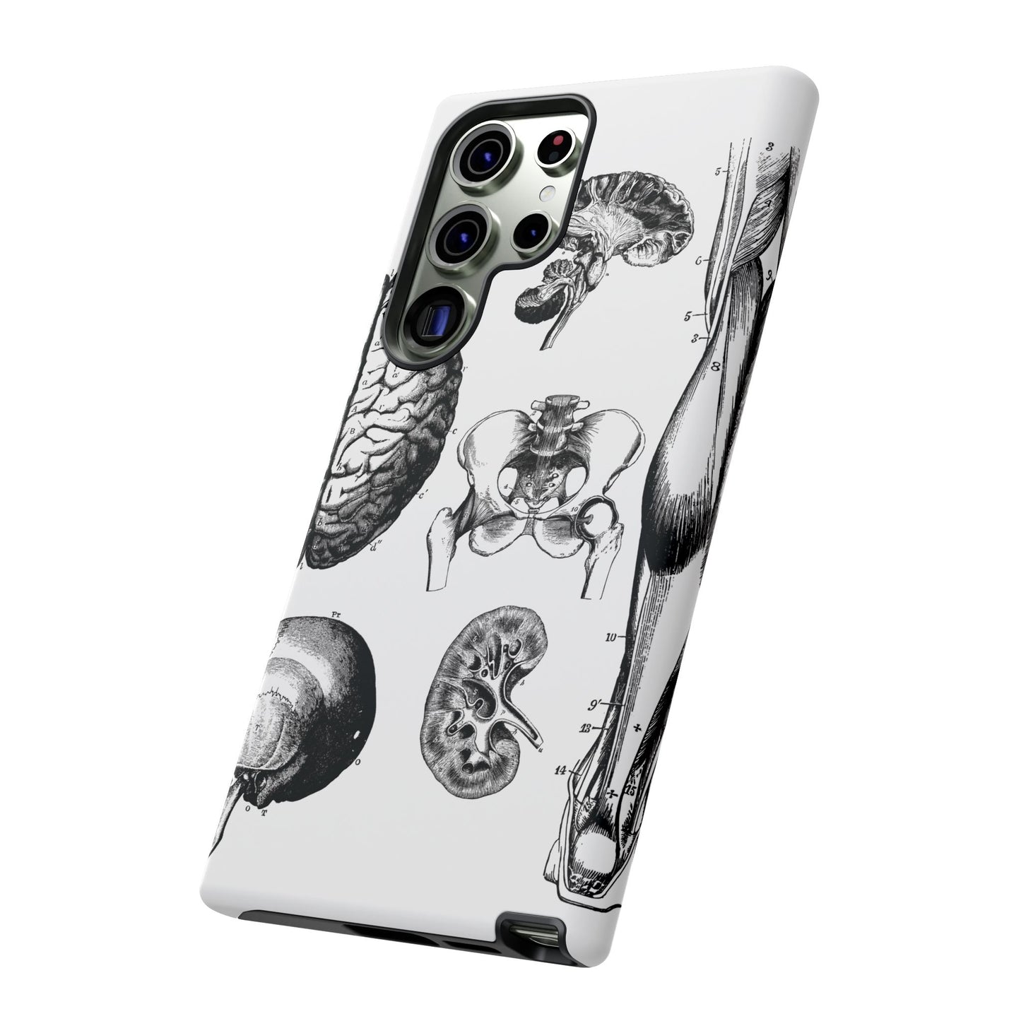 Vintage Anatomy Phone Case - Medical Sketch Design - Custom iPhone, Samsung & Pixel Cover - Science Gift - Doctor Aesthetic - Anatomy case