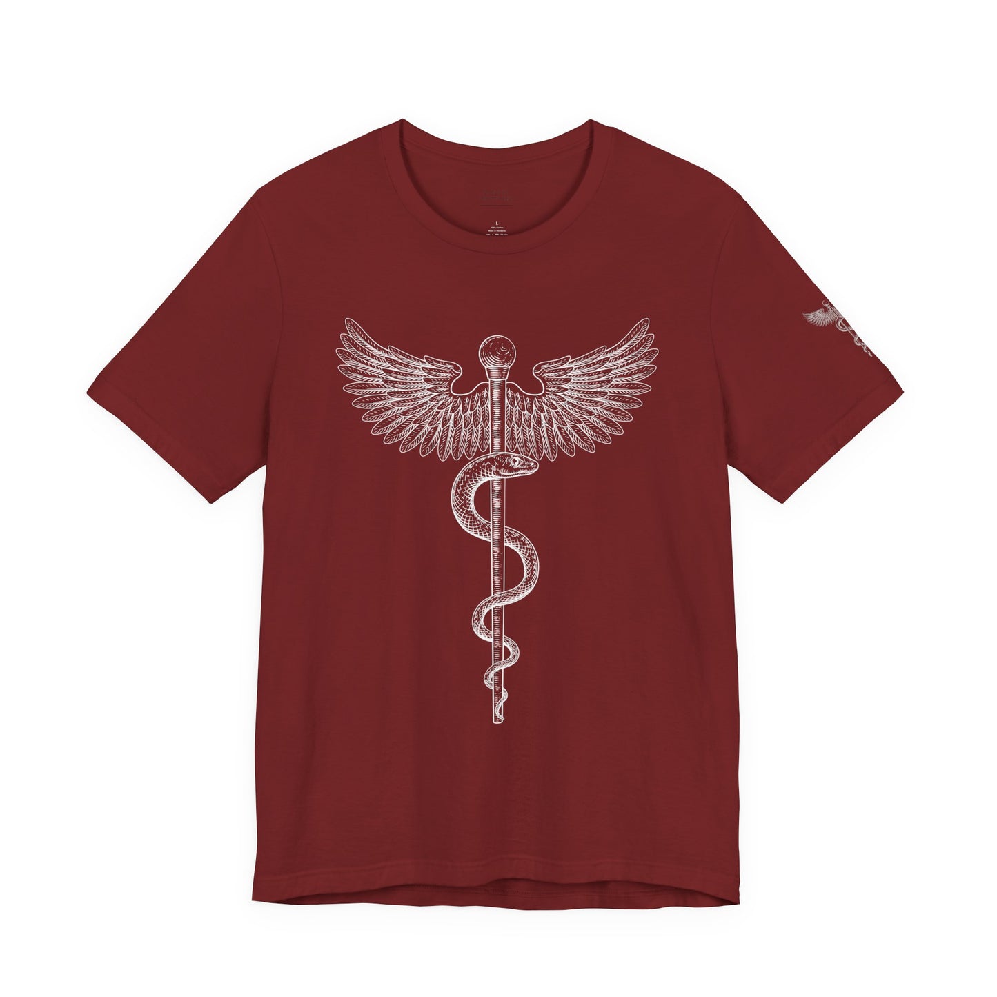 Caduceus Symbol Shirt, Minimalist Medical Tee for Doctors and Nurses, Healthcare Uniform Top, Med Student Gift Idea, RN Apparel