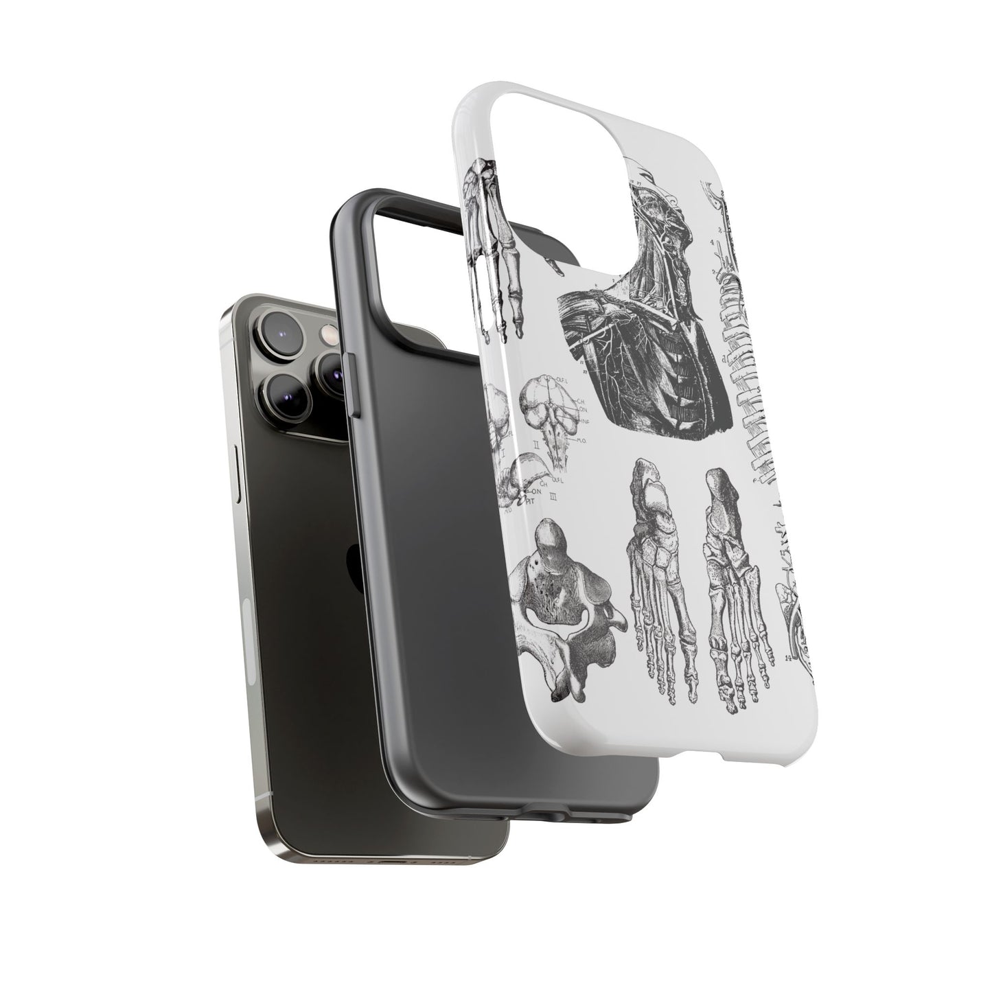 Vintage Anatomy Phone Case - Medical Illustration Design - Custom iPhone, Samsung & Pixel Cover - Science Gift - Doctor Aesthetic - Anatomy