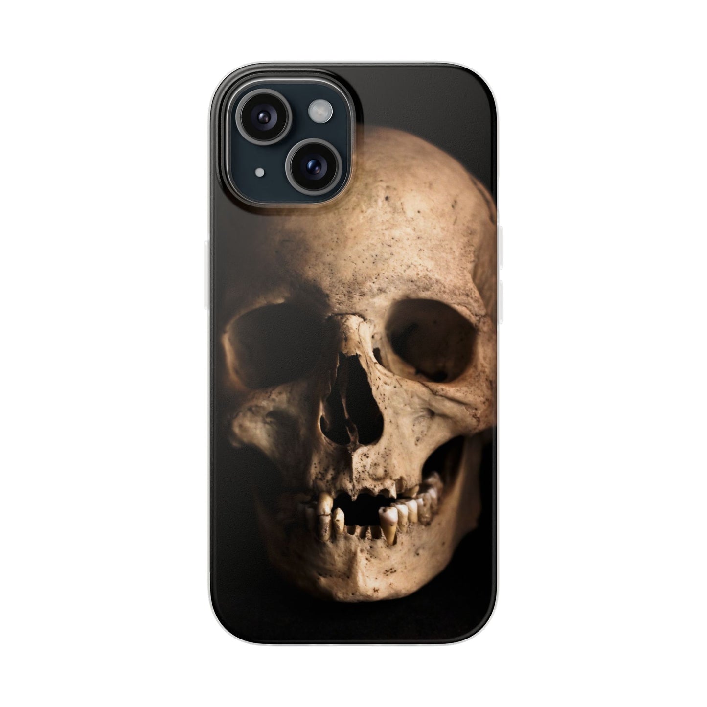 Silicone Phone Case - Realistic Human Skull Design