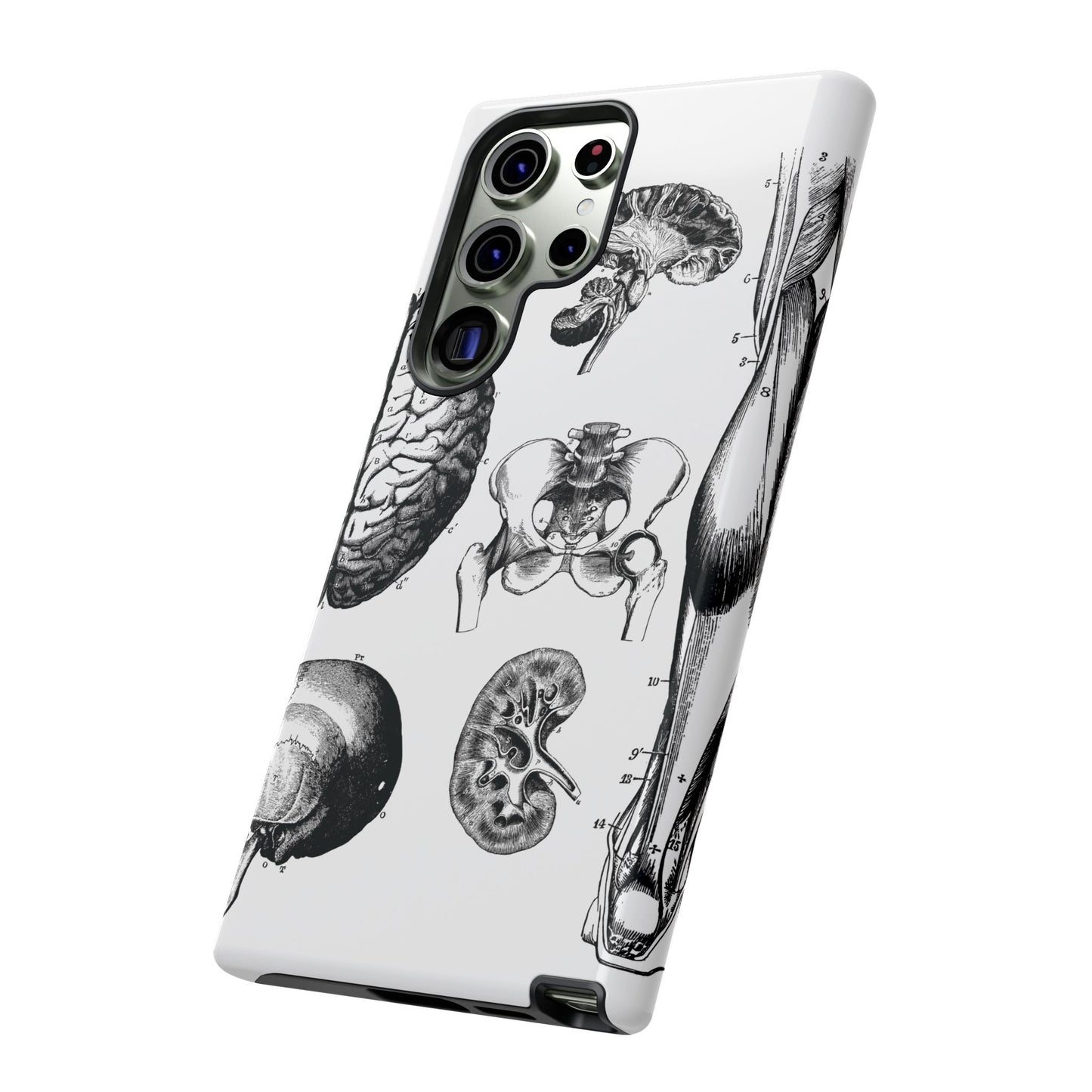 Vintage Anatomy Phone Case - Medical Sketch Design - Custom iPhone, Samsung & Pixel Cover - Science Gift - Doctor Aesthetic - Anatomy case